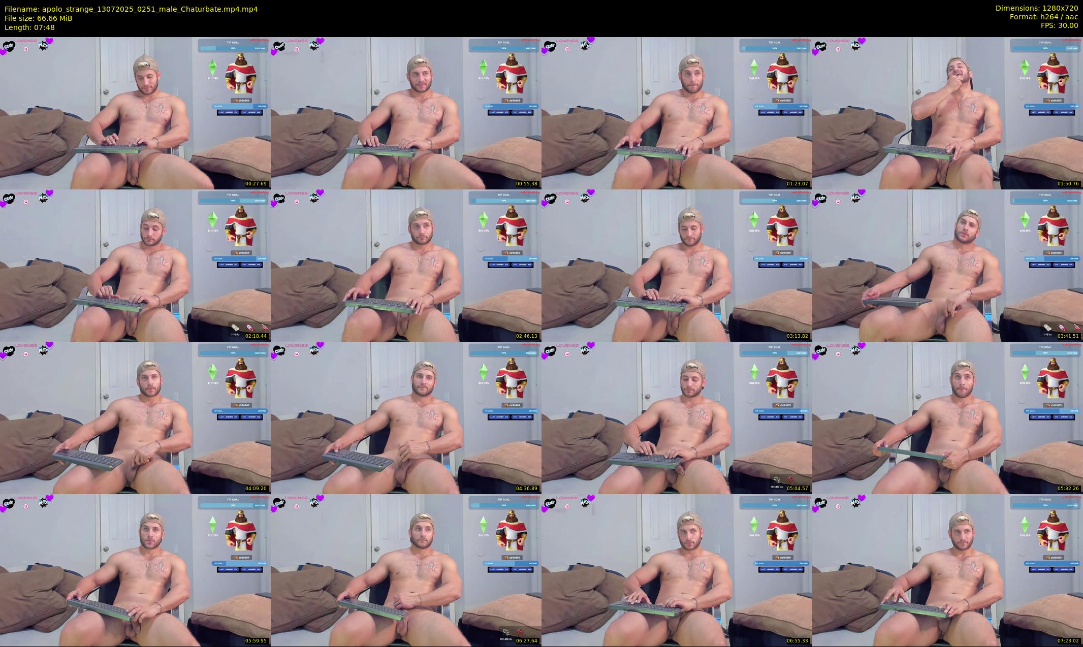 apolo_strange — 8 minute Chaturbate male cam show recording, 720p, Jul 13, 2025