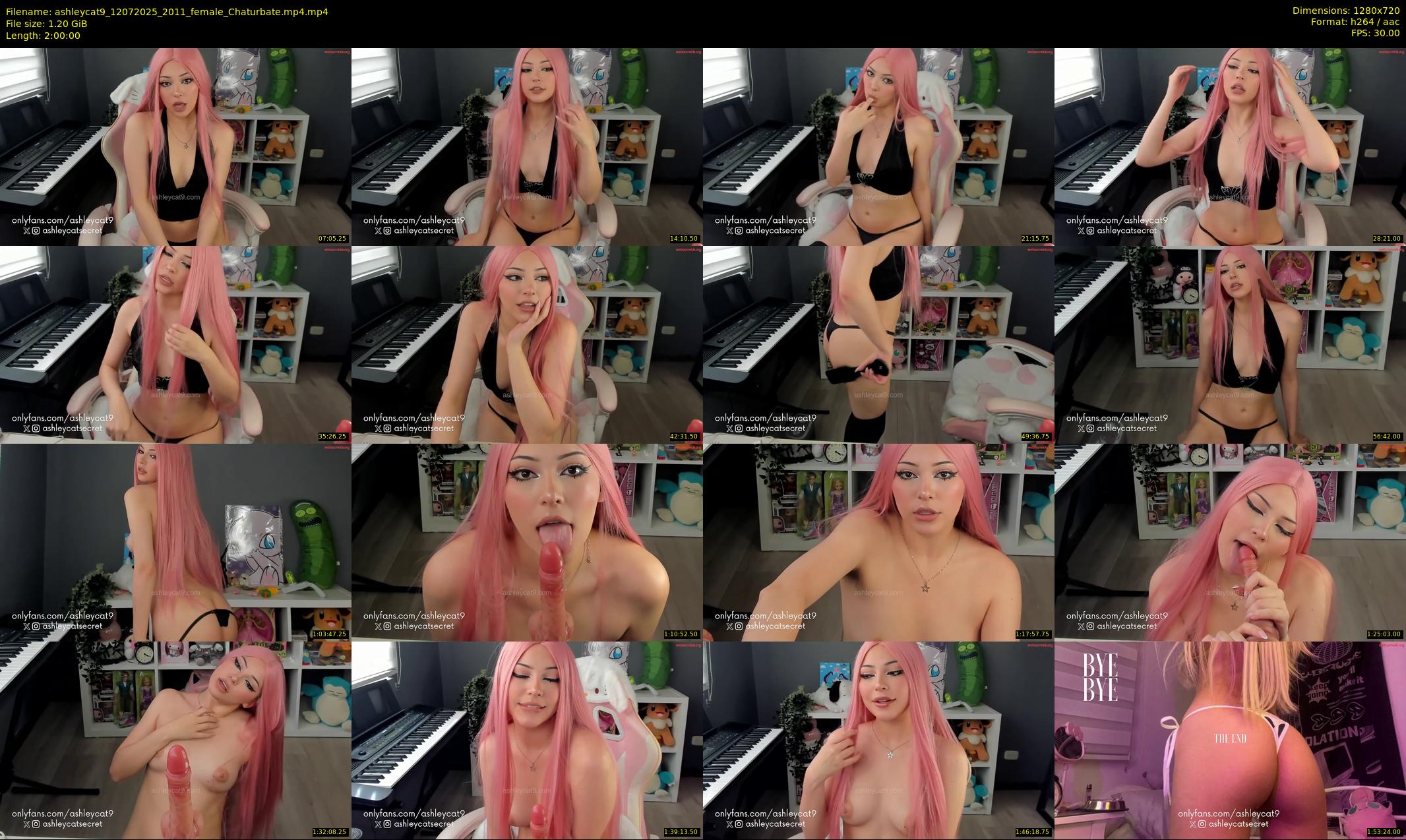 ashleycat9 — 120 minute Chaturbate female cam show recording, 720p, Jul 12, 2025