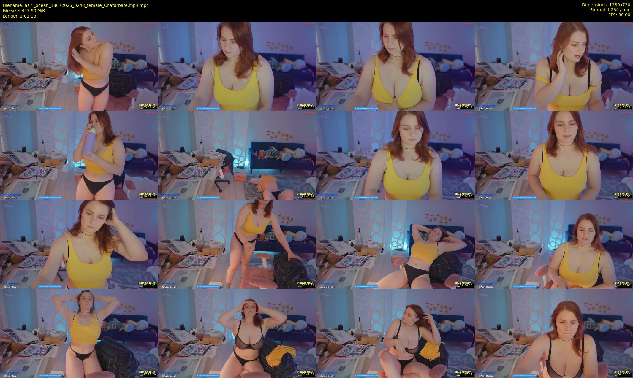 asiri_ocean — 62 minute Chaturbate female cam show recording, 720p, Jul 13, 2025