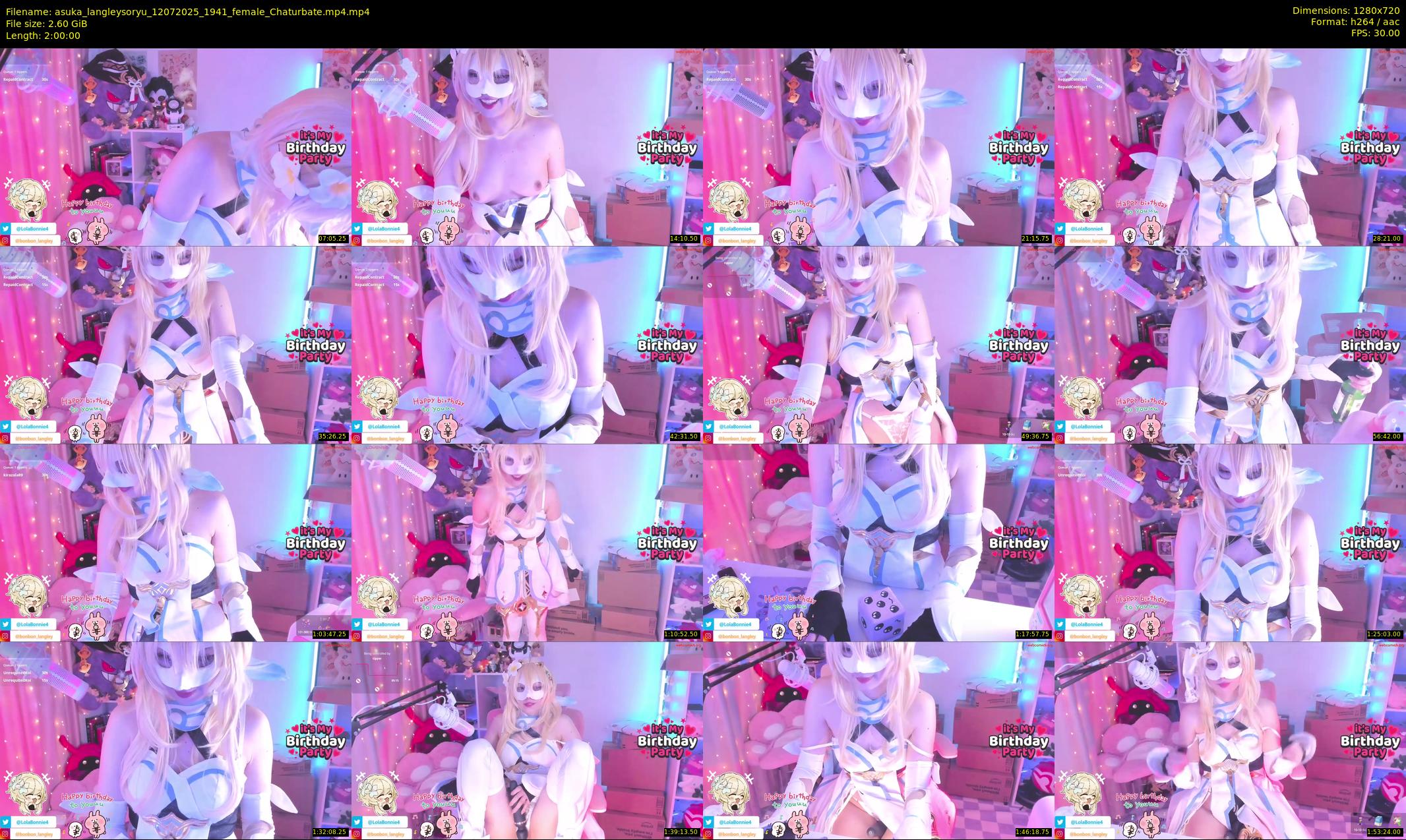 asuka_langleysoryu — 120 minute Chaturbate female cam show recording, 720p, Jul 12, 2025