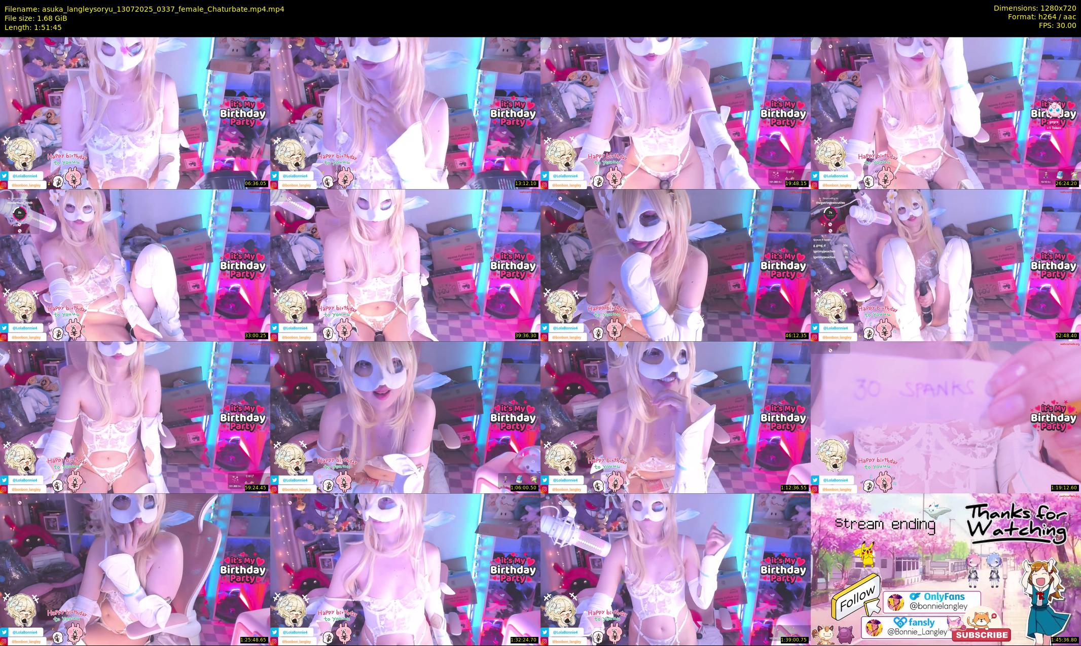 asuka_langleysoryu — 112 minute Chaturbate female cam show recording, 720p, Jul 13, 2025
