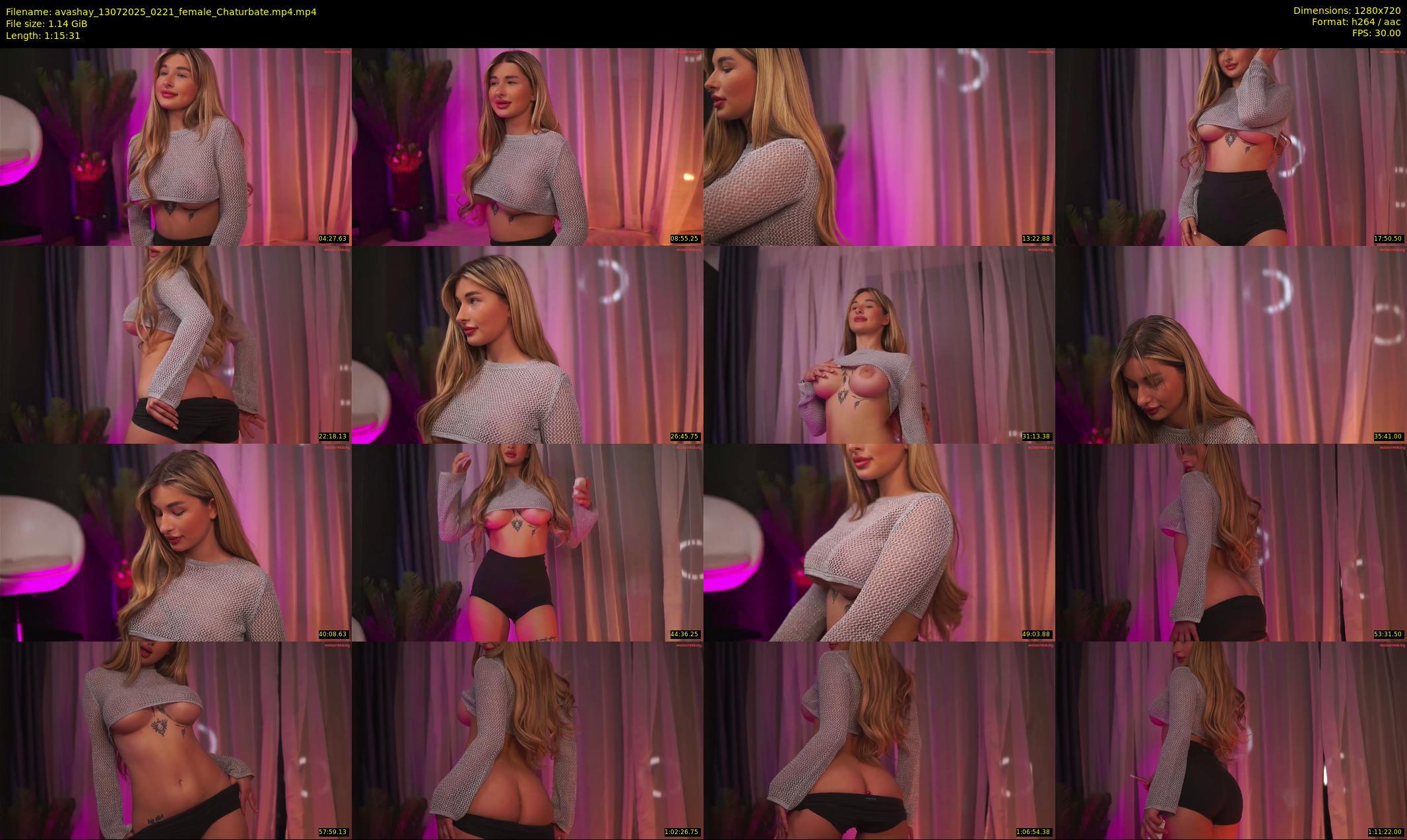 avashay — 76 minute Chaturbate female cam show recording, 720p, Jul 13, 2025