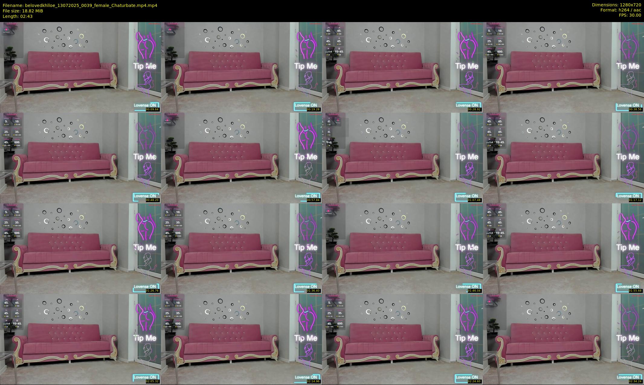 belovedkhlloe — 3 minute Chaturbate female cam show recording, 720p, Jul 13, 2025