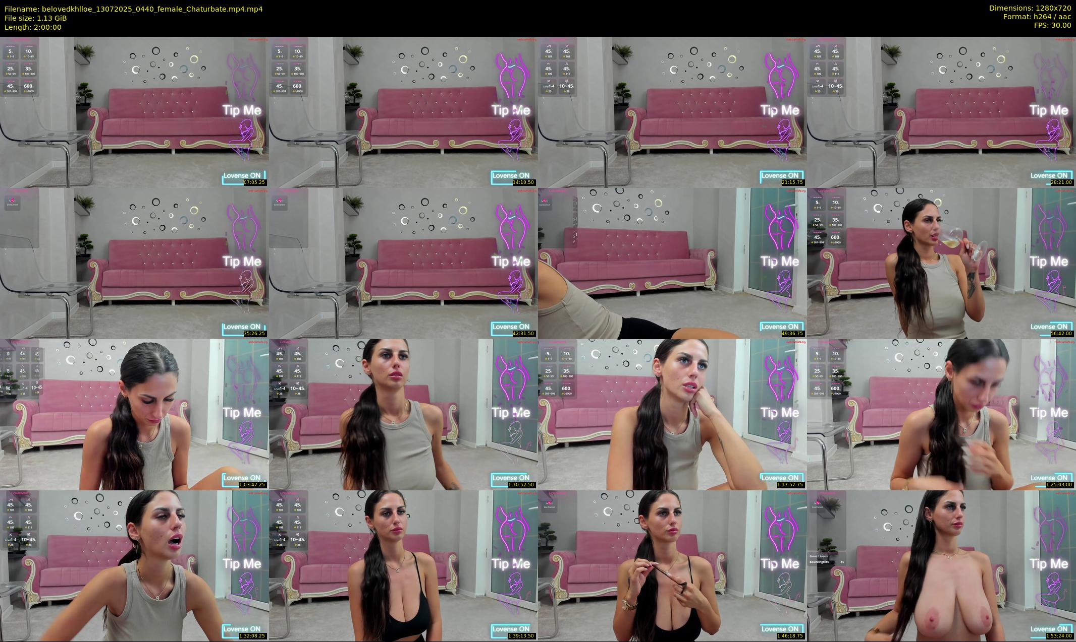 belovedkhlloe — 120 minute Chaturbate female cam show recording, 720p, Jul 13, 2025