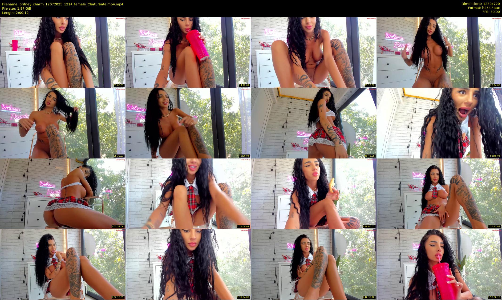 britney_charm — 121 minute Chaturbate female cam show recording, 720p, Jul 12, 2025
