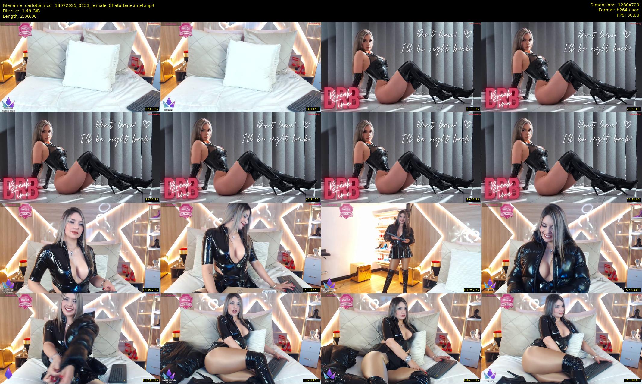 carlotta_ricci — 120 minute Chaturbate female cam show recording, 720p, Jul 13, 2025