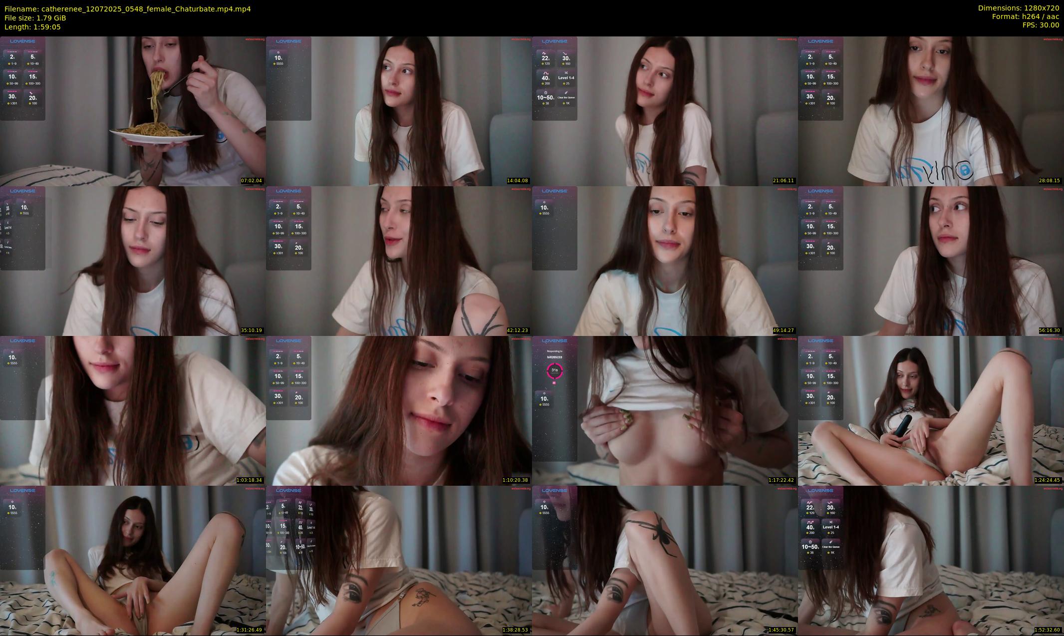 catherenee — 120 minute Chaturbate female cam show recording, 720p, Jul 12, 2025