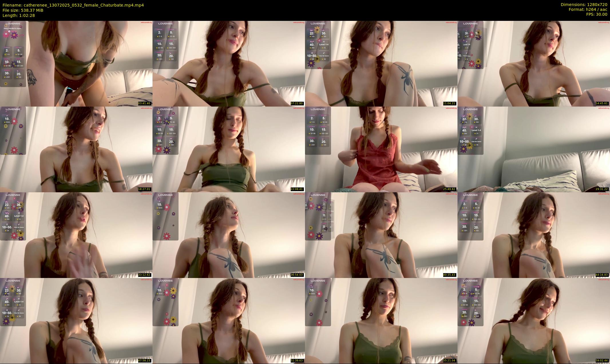 catherenee — 63 minute Chaturbate female cam show recording, 720p, Jul 13, 2025