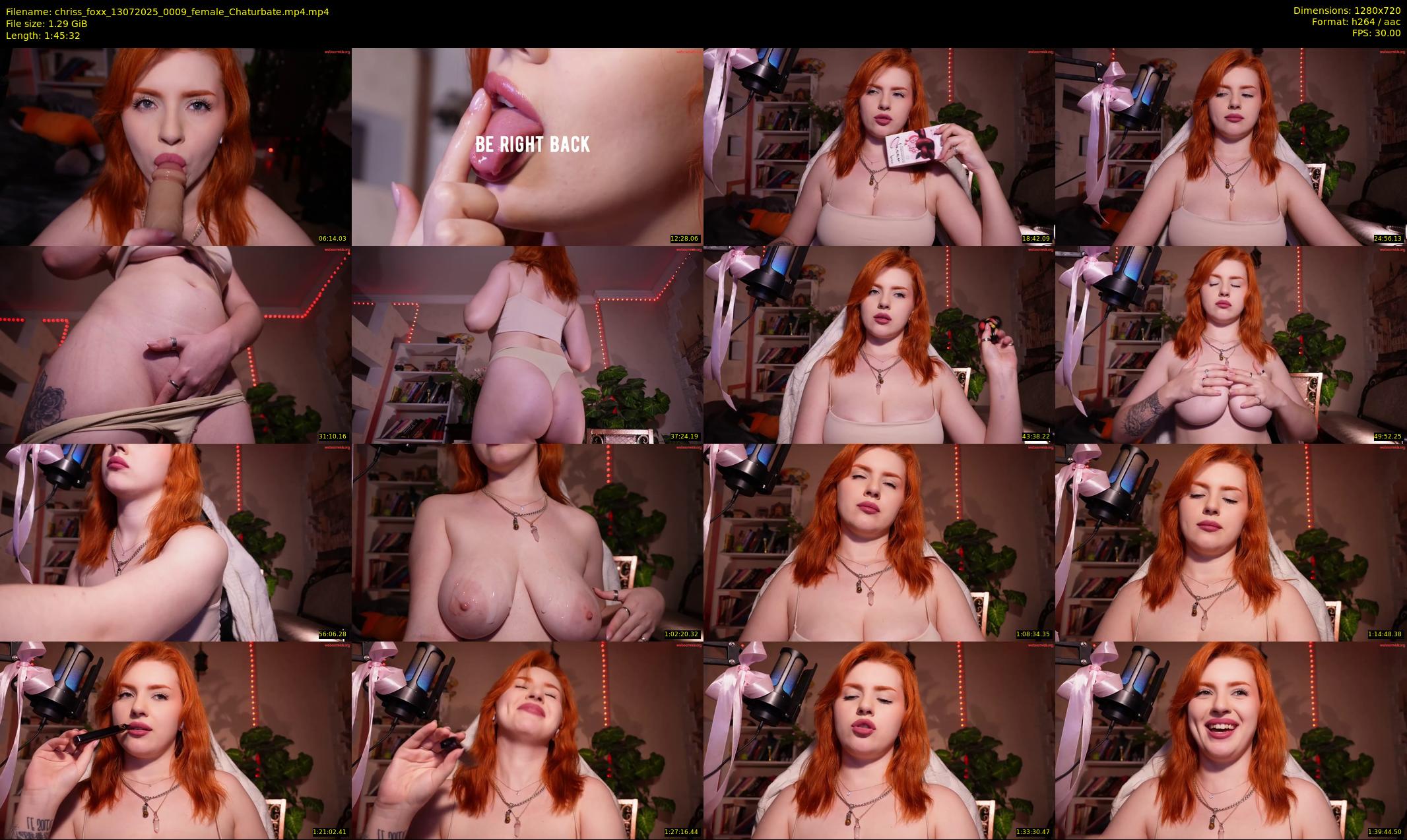 chriss_foxx — 106 minute Chaturbate female cam show recording, 720p, Jul 13, 2025
