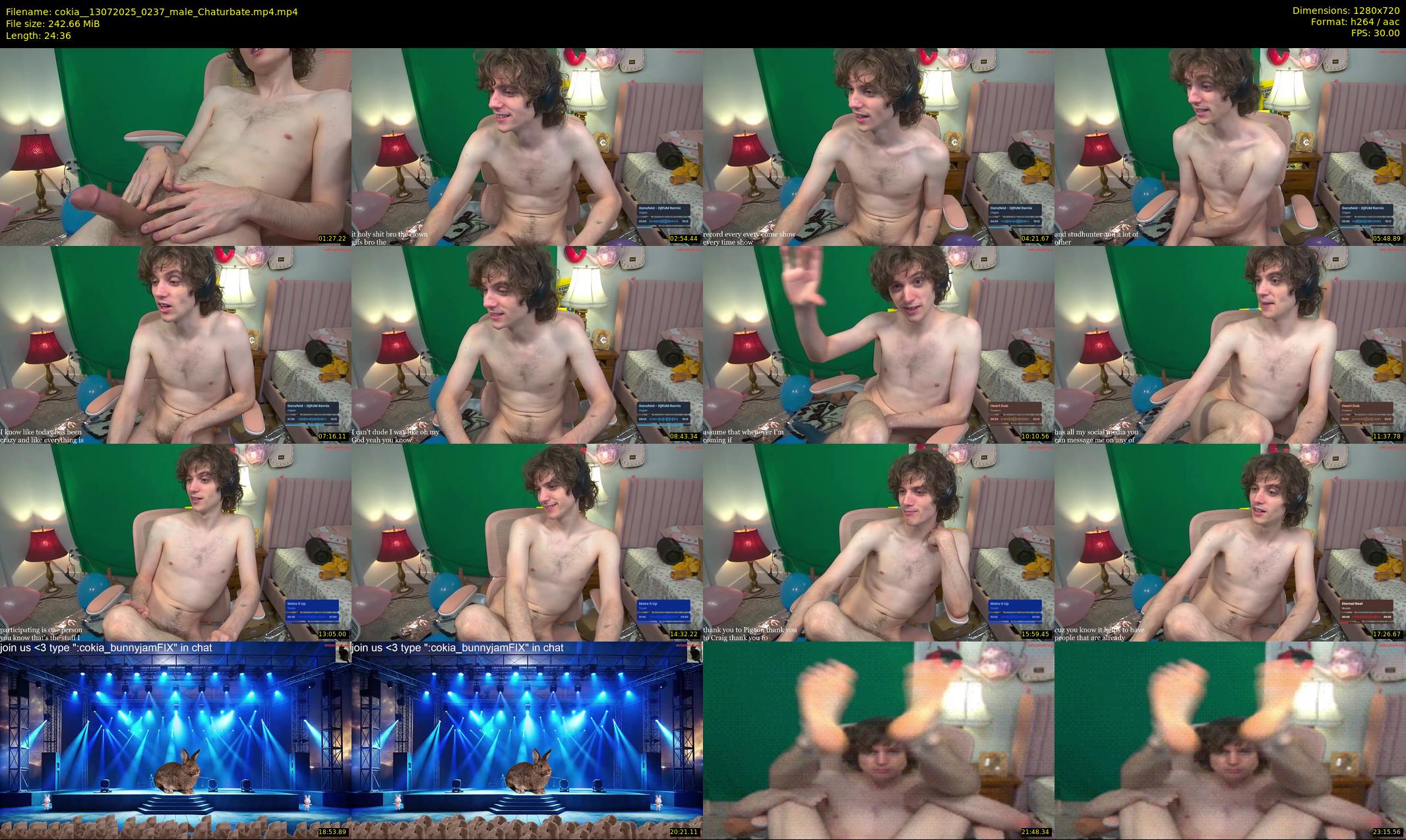 cokia_ — 25 minute Chaturbate male cam show recording, 720p, Jul 13, 2025