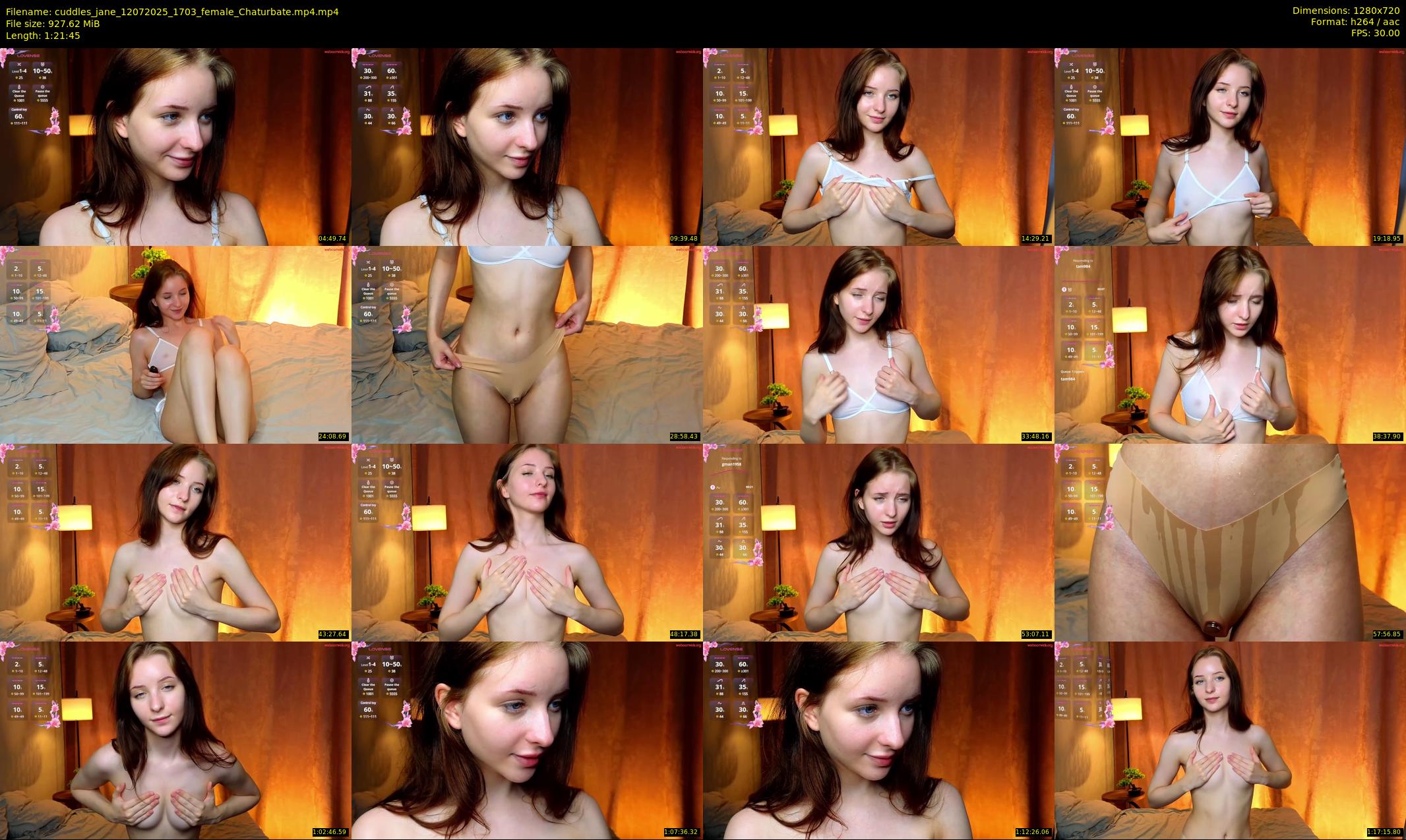 cuddles_jane — 82 minute Chaturbate female cam show recording, 720p, Jul 12, 2025