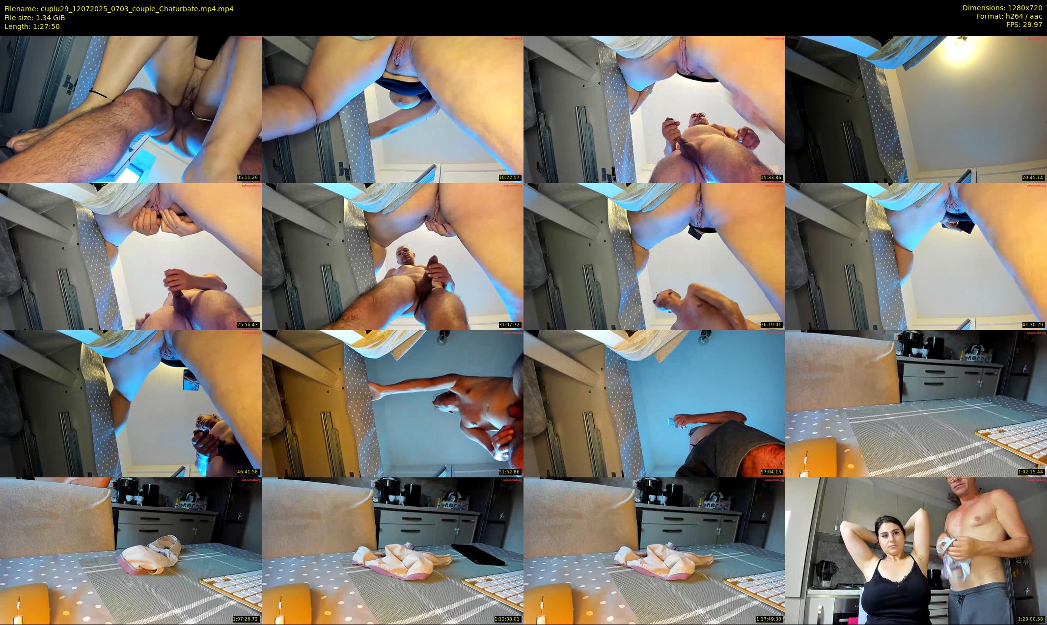 cuplu29 — 88 minute Chaturbate couple cam show recording, 720p, Jul 12, 2025