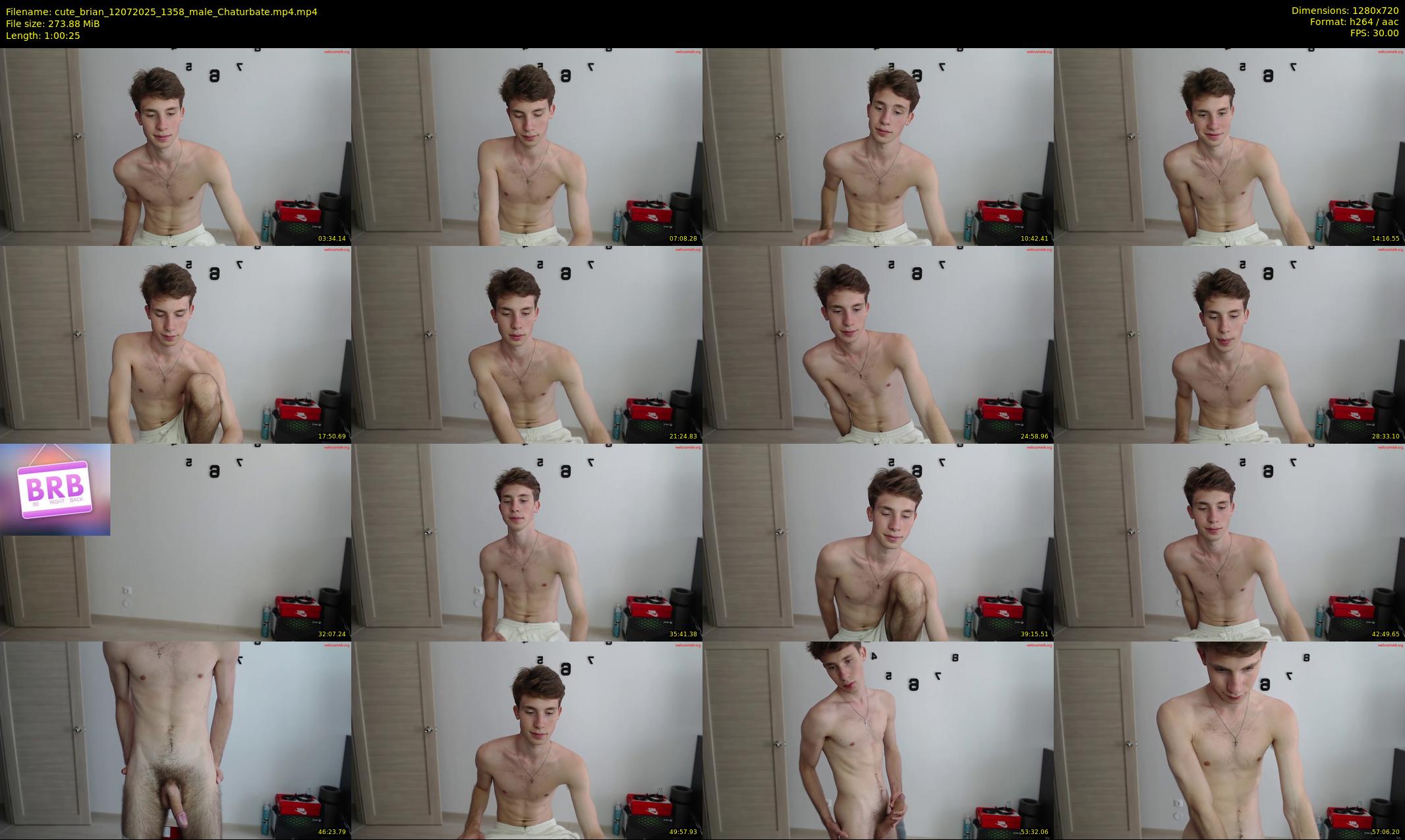 cute_brian — 61 minute Chaturbate male cam show recording, 720p, Jul 12, 2025