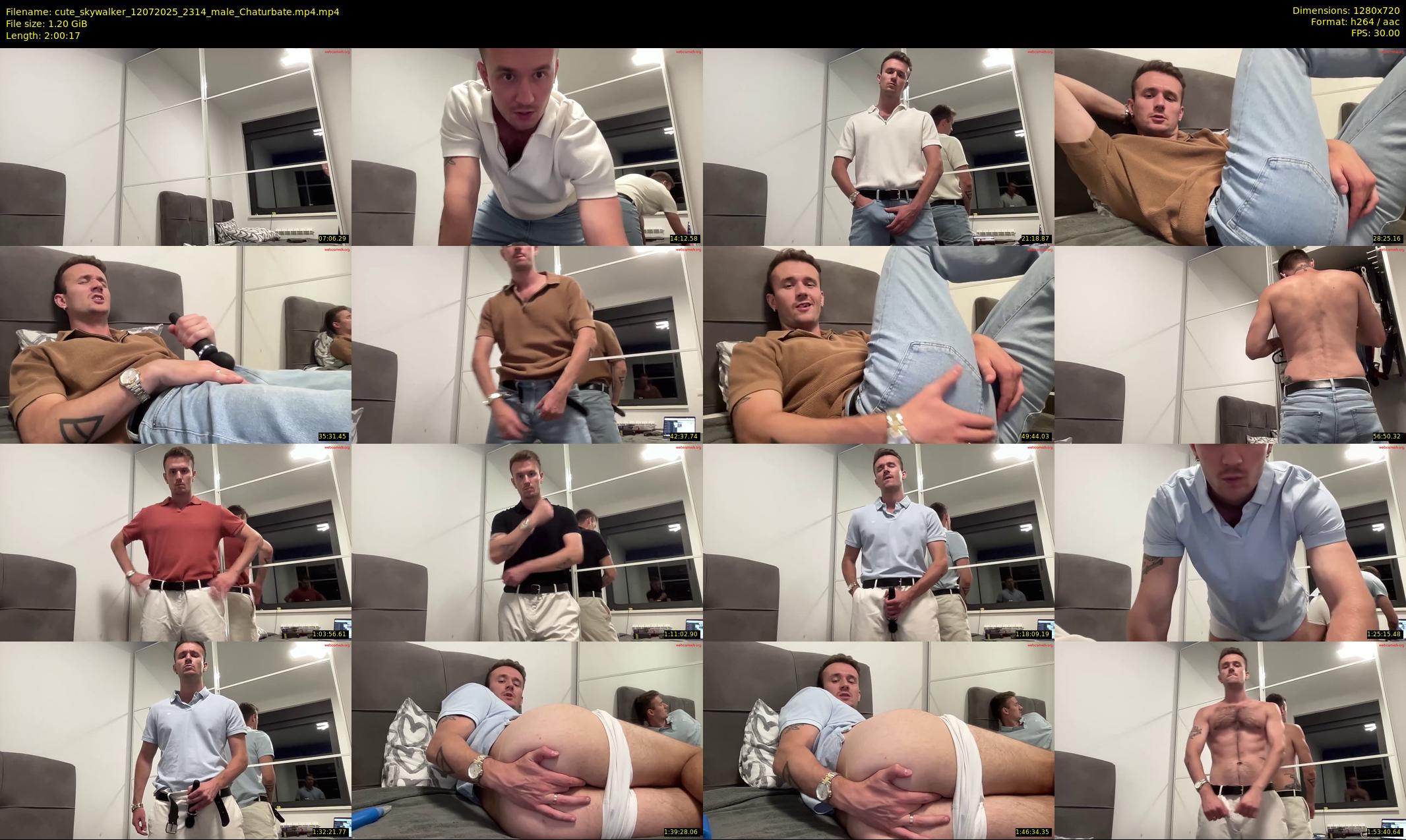 cute_skywalker — 121 minute Chaturbate male cam show recording, 720p, Jul 12, 2025