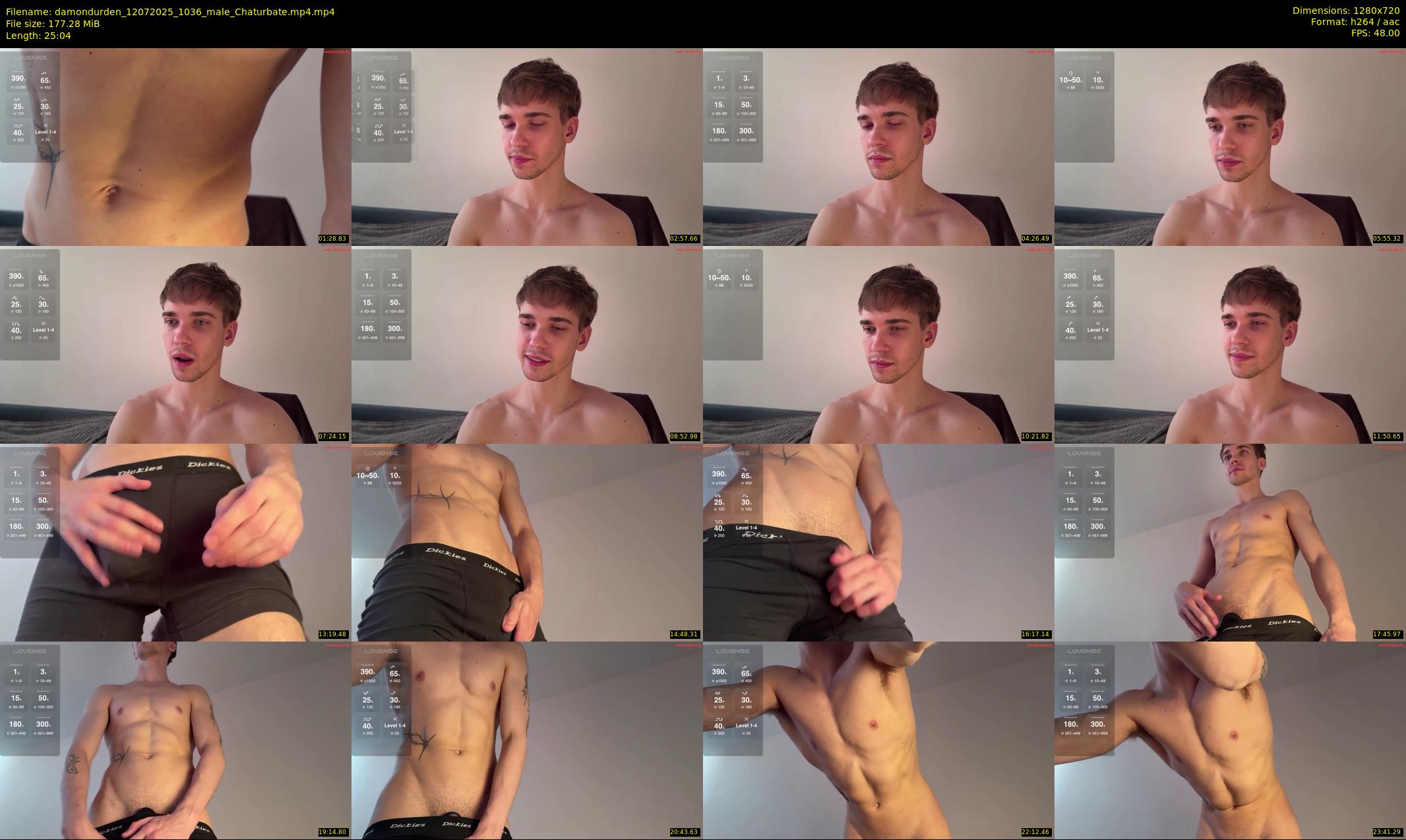 damondurden — 26 minute Chaturbate male cam show recording, 720p, Jul 12, 2025