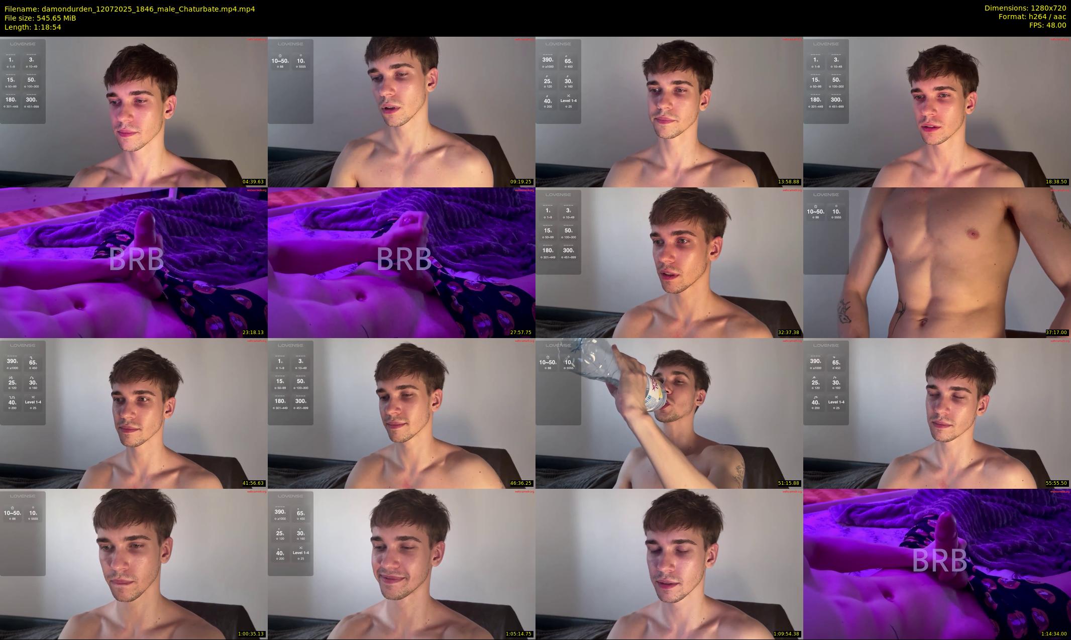 damondurden — 79 minute Chaturbate male cam show recording, 720p, Jul 12, 2025