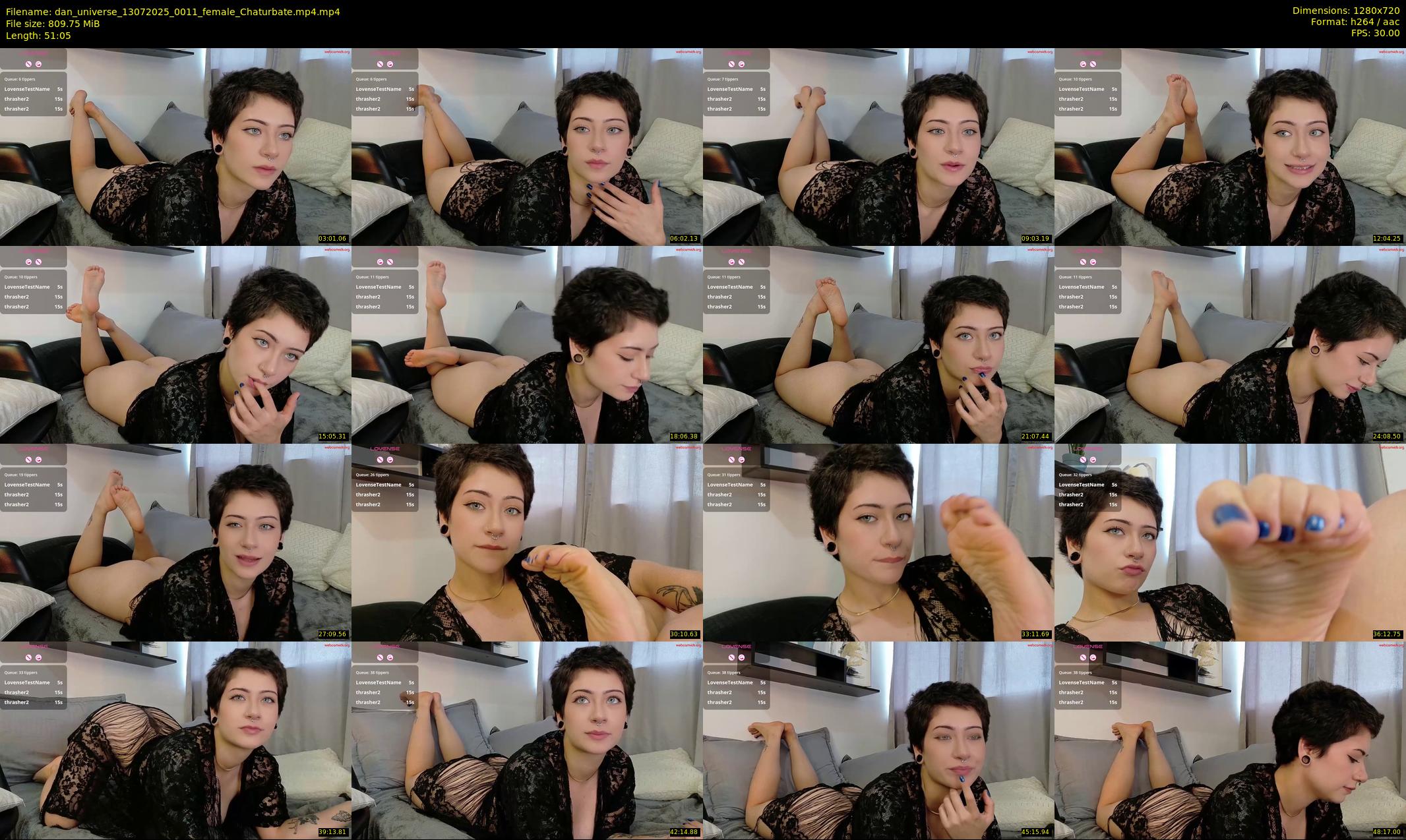 dan_universe — 52 minute Chaturbate female cam show recording, 720p, Jul 13, 2025
