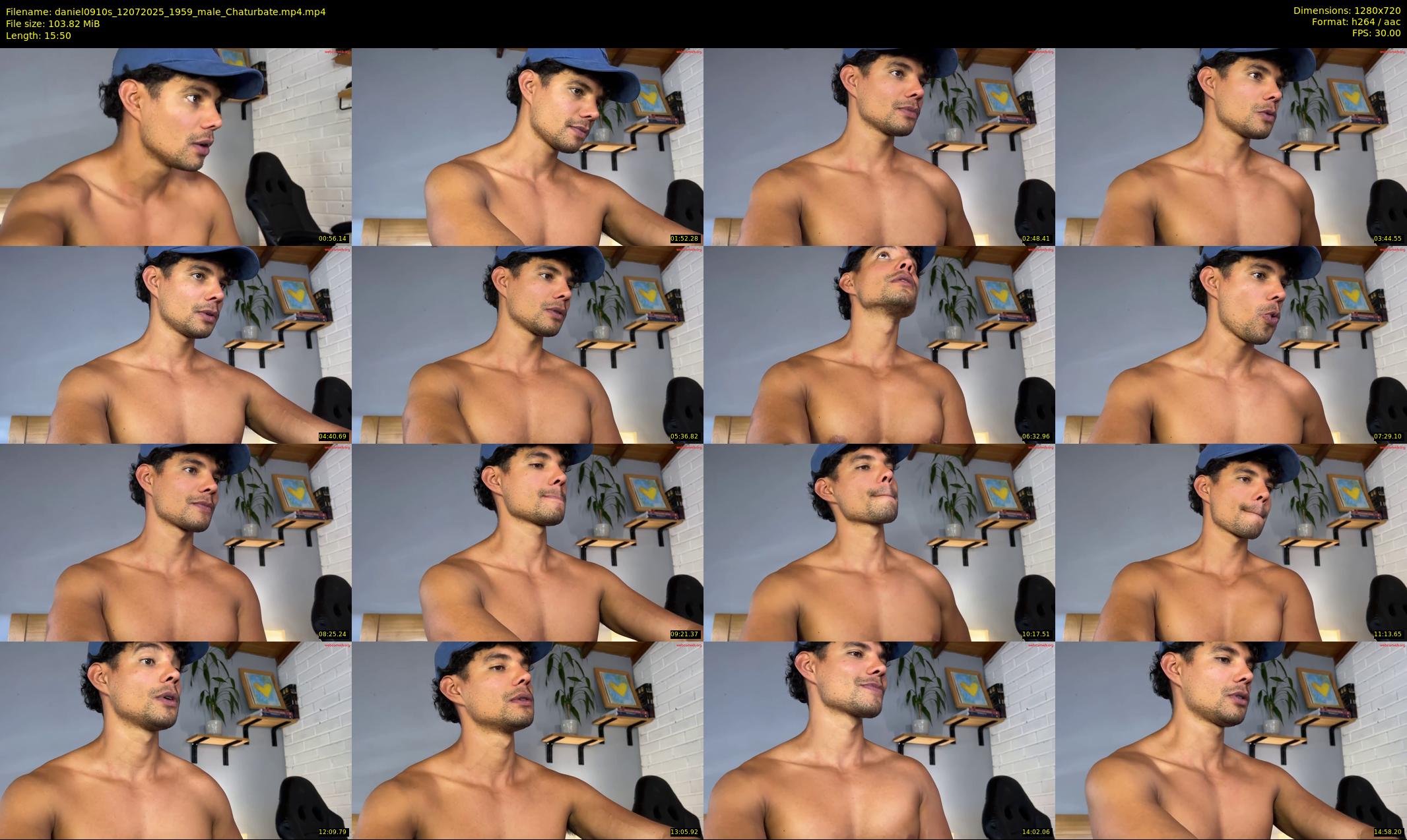 daniel0910s — 16 minute Chaturbate male cam show recording, 720p, Jul 12, 2025
