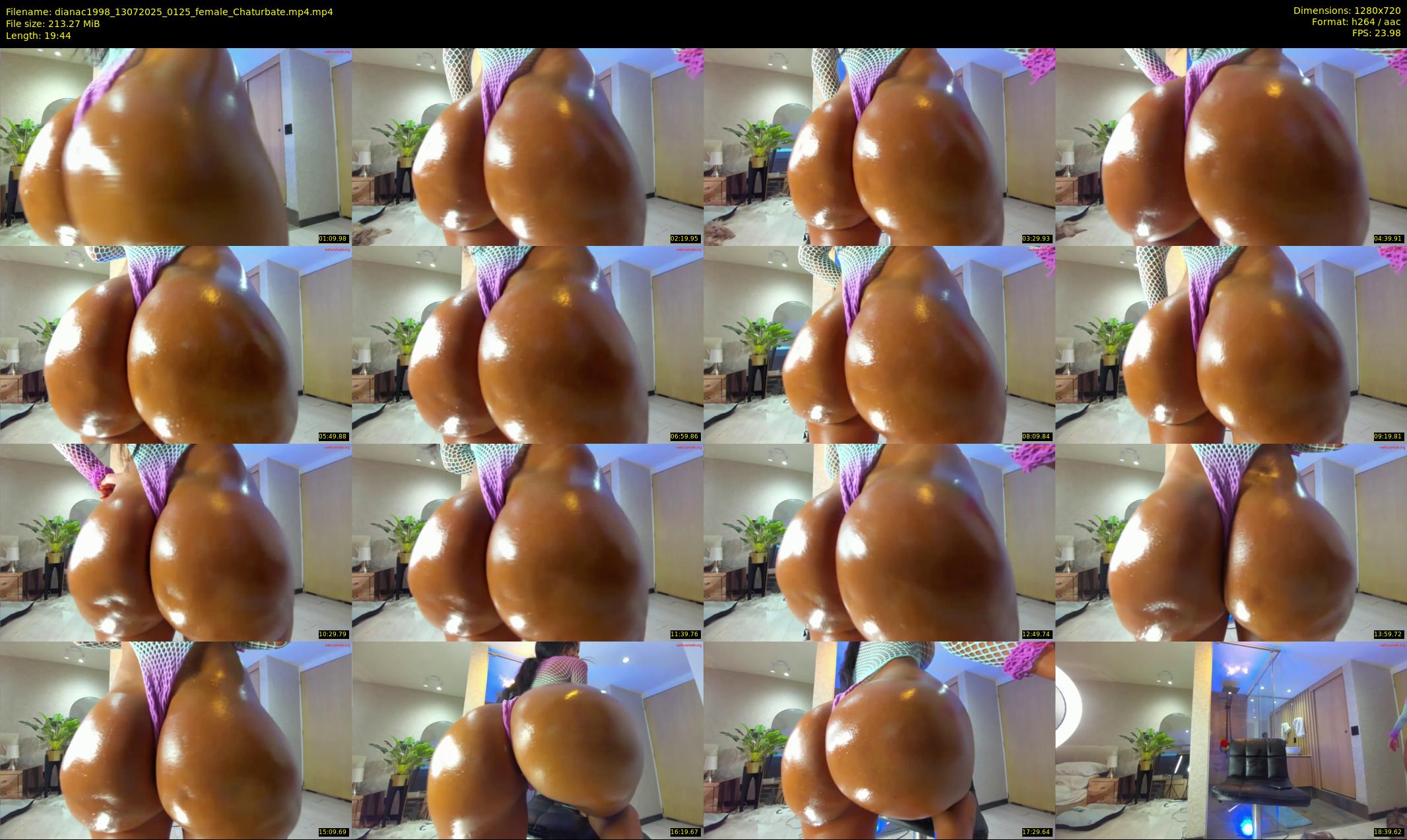 dianac1998 — 20 minute Chaturbate female cam show recording, 720p, Jul 13, 2025