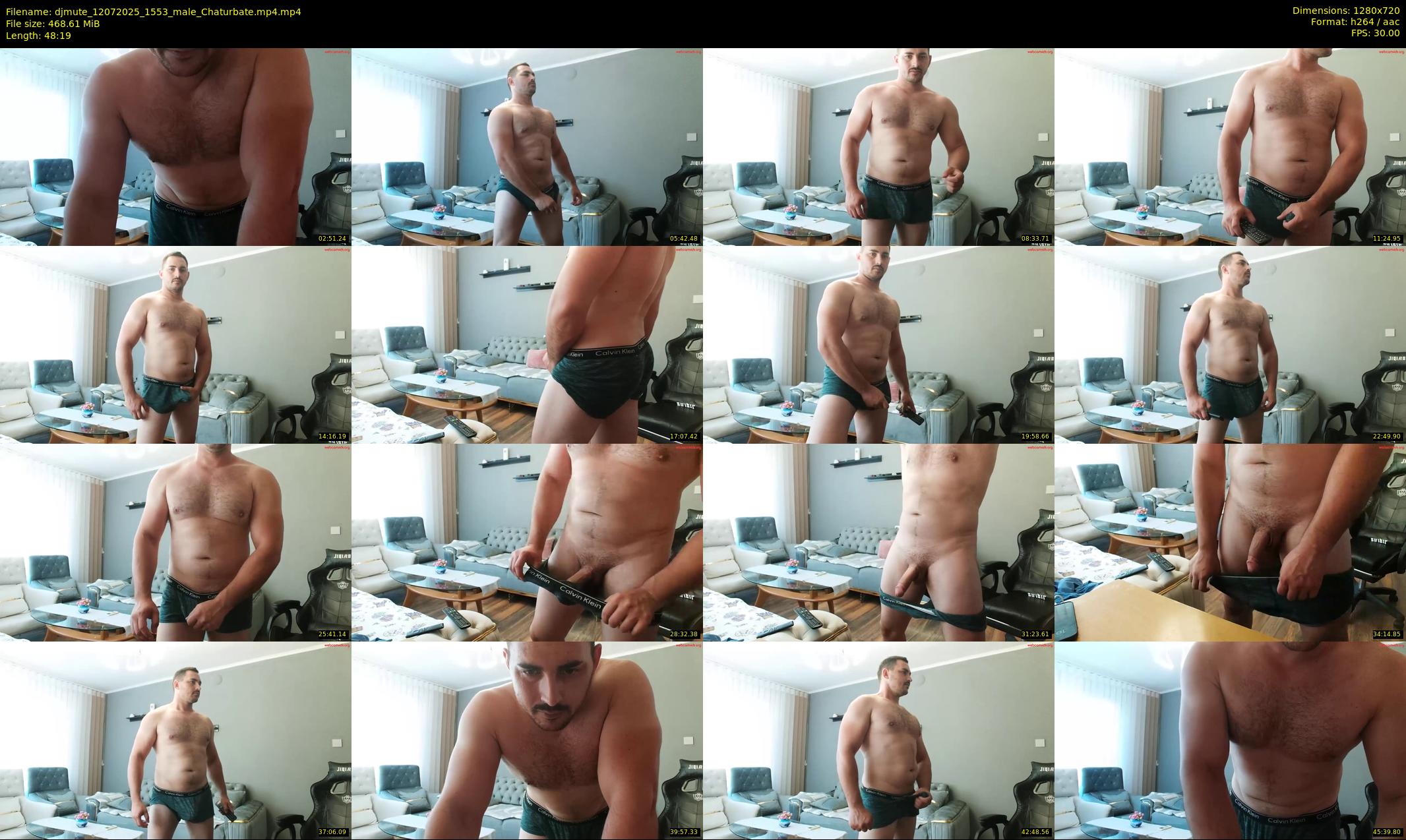 djmute — 49 minute Chaturbate male cam show recording, 720p, Jul 12, 2025