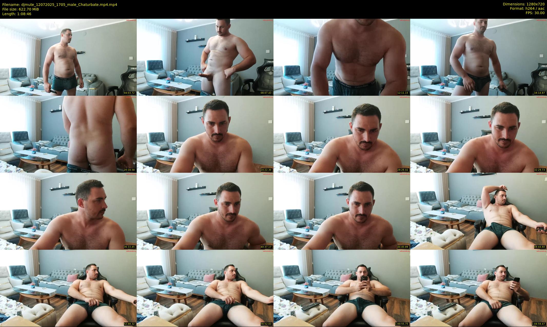 djmute — 69 minute Chaturbate male cam show recording, 720p, Jul 12, 2025