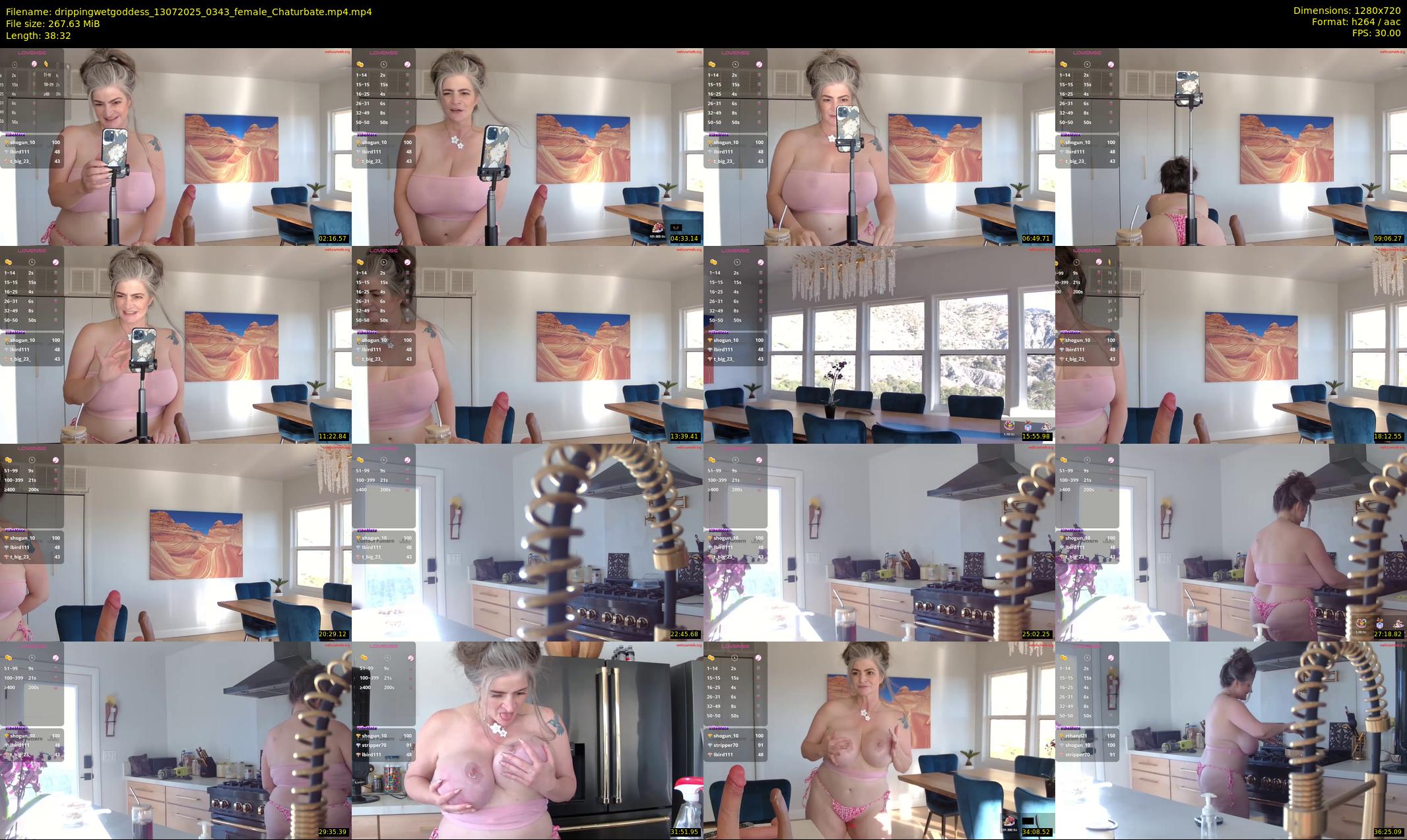 drippingwetgoddess — 39 minute Chaturbate female cam show recording, 720p, Jul 13, 2025
