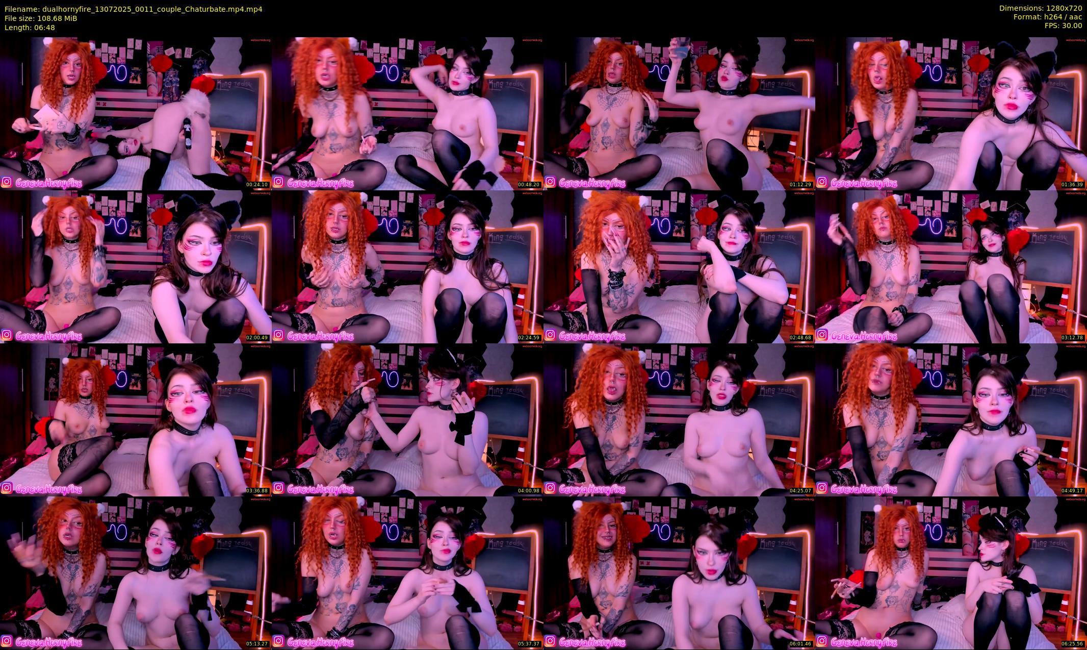dualhornyfire — 7 minute Chaturbate couple cam show recording, 720p, Jul 13, 2025
