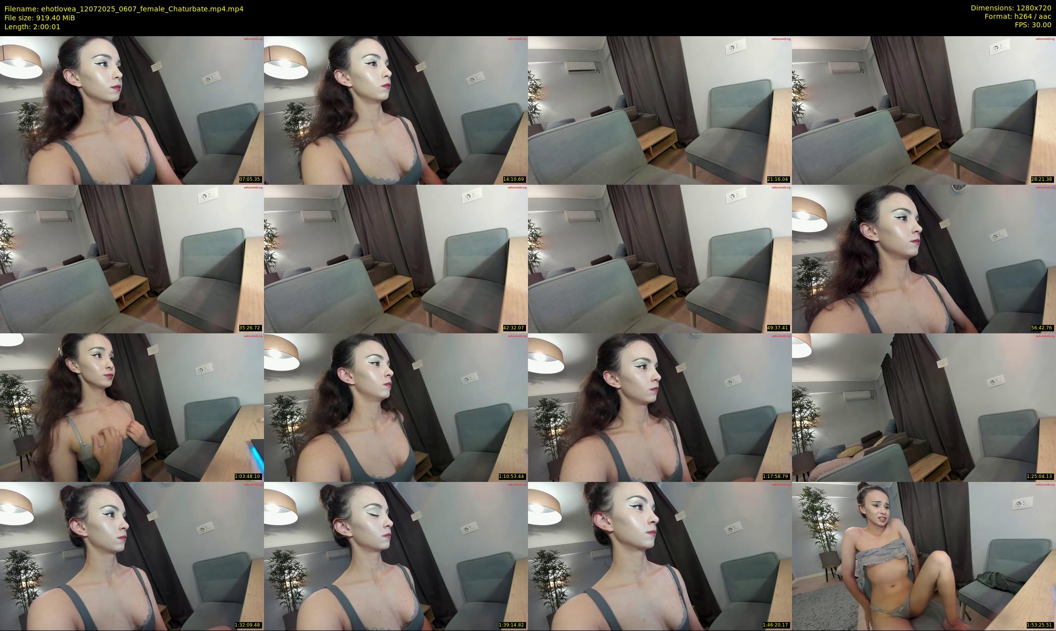 ehotlovea — 121 minute Chaturbate female cam show recording, 720p, Jul 12, 2025
