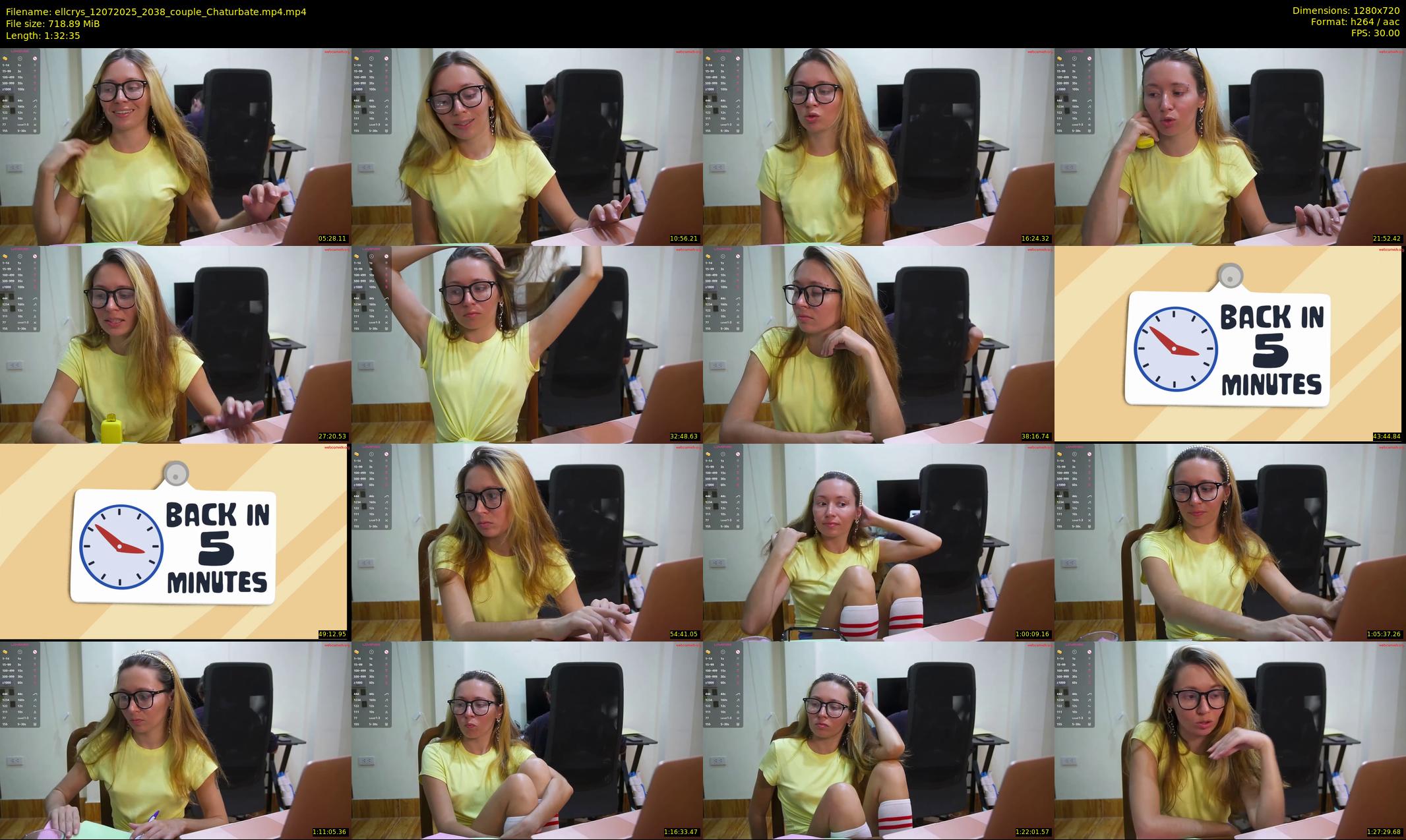 ellcrys — 93 minute Chaturbate couple cam show recording, 720p, Jul 12, 2025