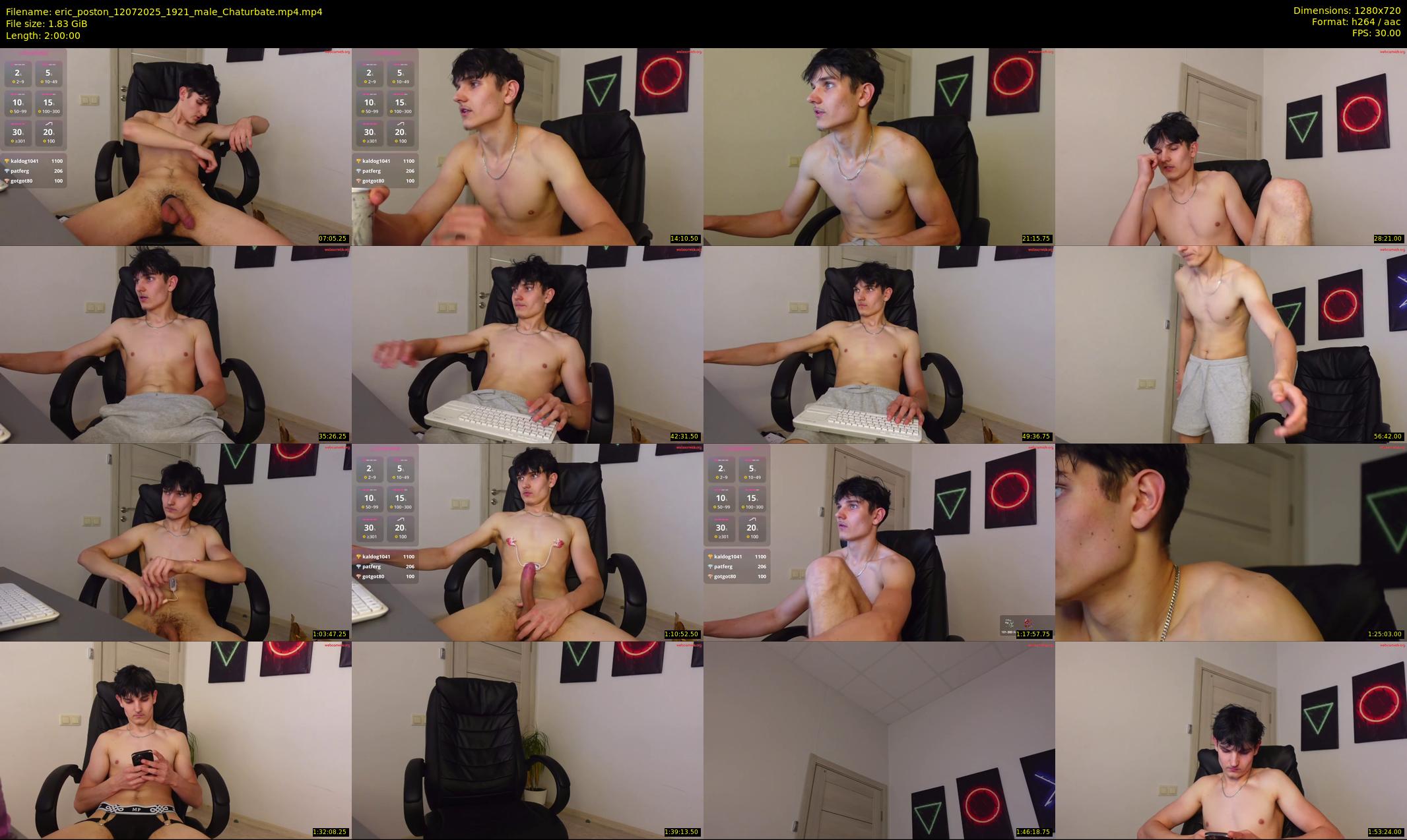 eric_poston — 120 minute Chaturbate male cam show recording, 720p, Jul 12, 2025