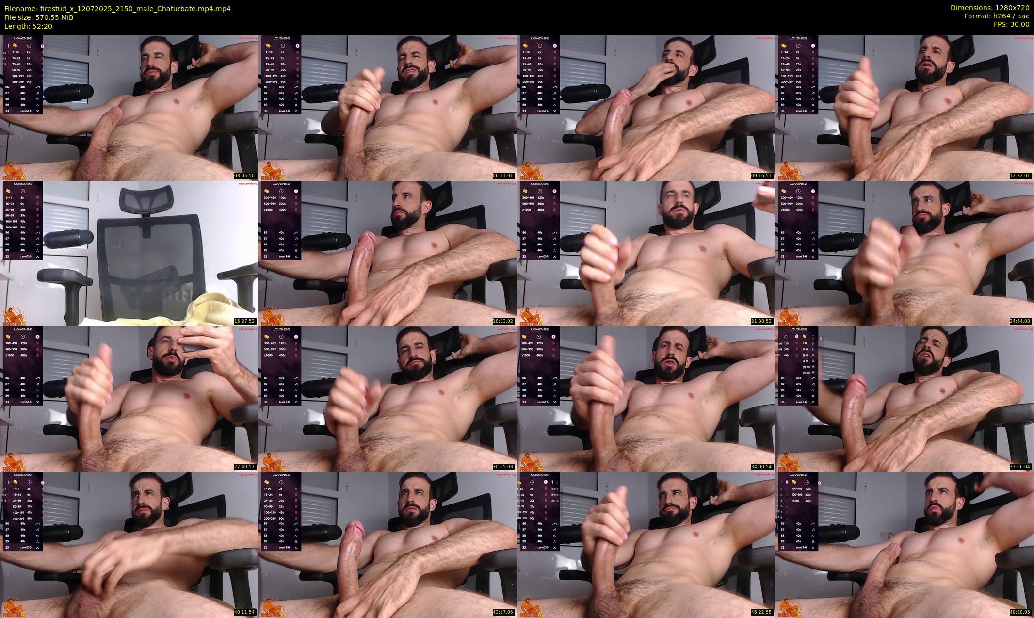 firestud_x — 53 minute Chaturbate male cam show recording, 720p, Jul 12, 2025
