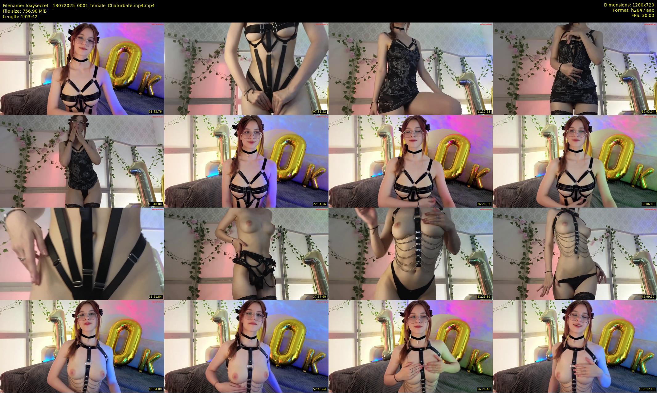 foxysecret_ — 64 minute Chaturbate female cam show recording, 720p, Jul 13, 2025
