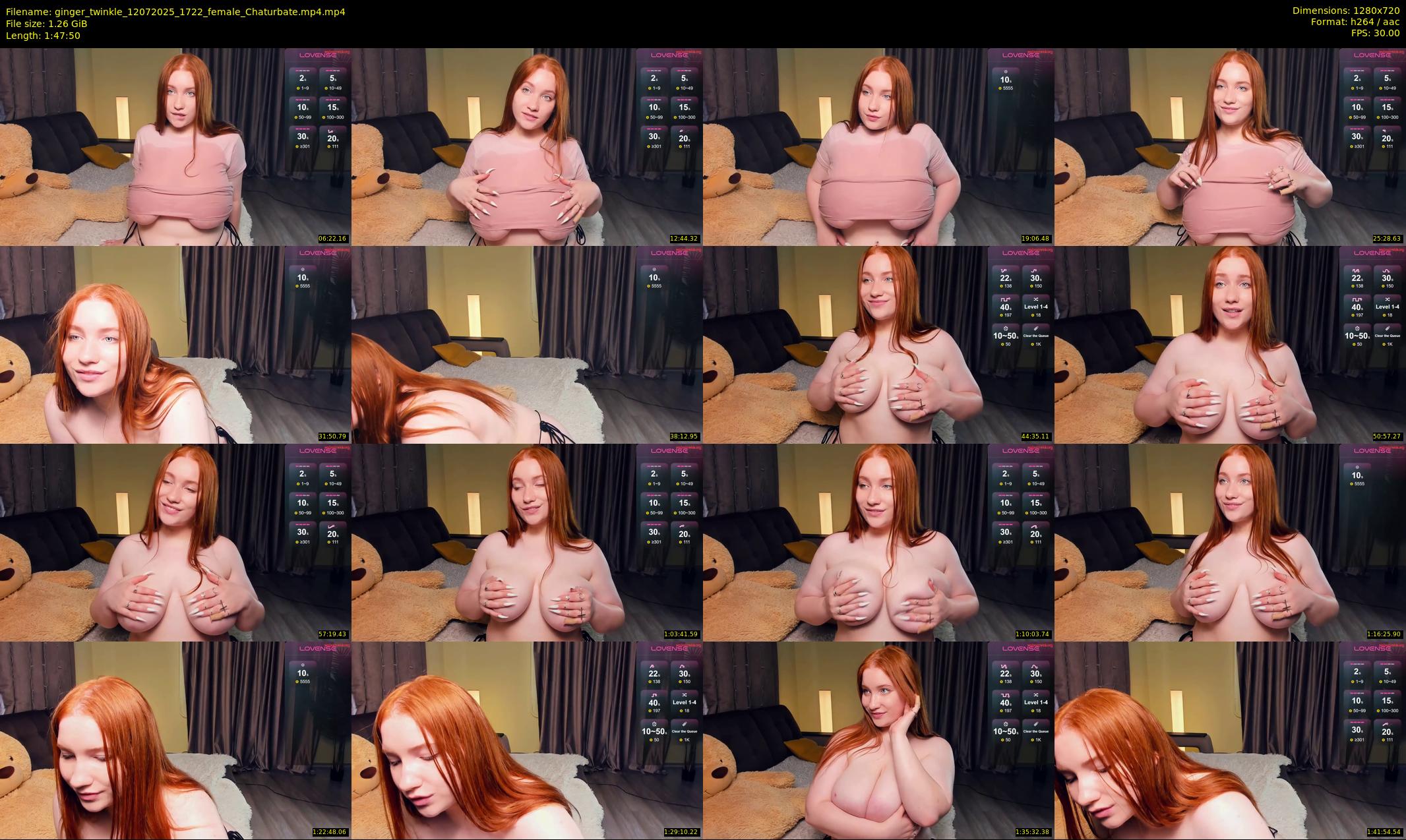 ginger_twinkle — 108 minute Chaturbate female cam show recording, 720p, Jul 12, 2025