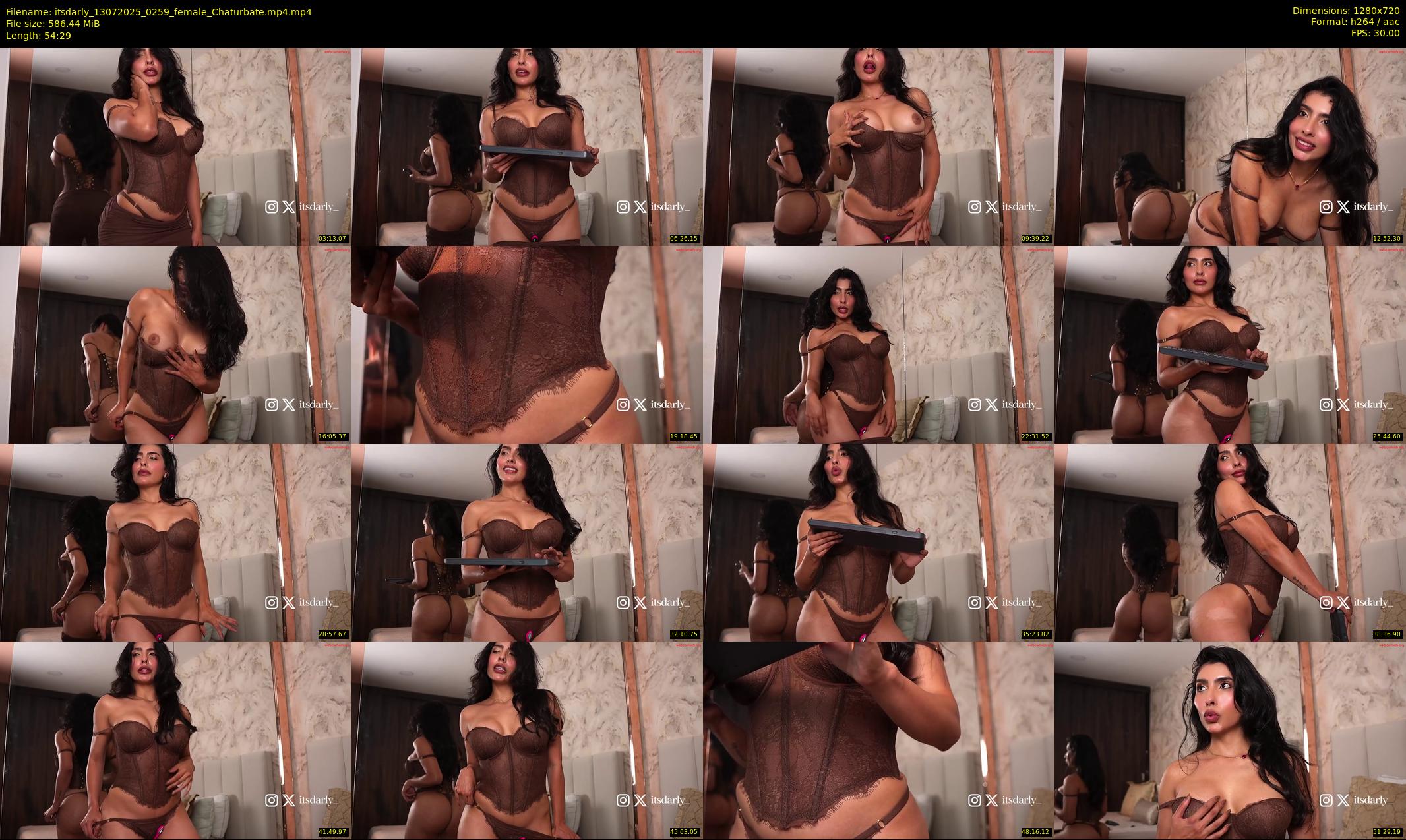 itsdarly — 55 minute Chaturbate female cam show recording, 720p, Jul 13, 2025