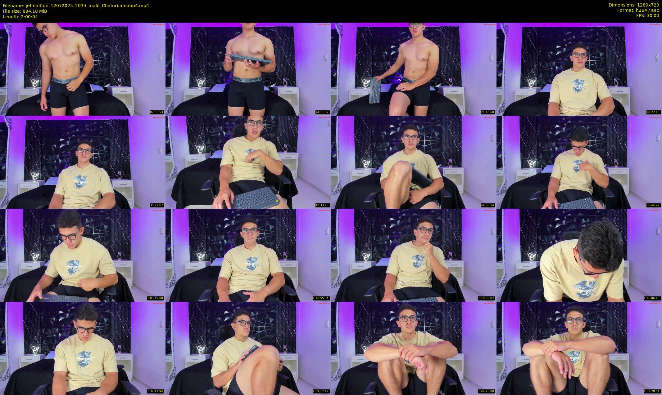 jeffdaltton — 121 minute Chaturbate male cam show recording, 720p, Jul 12, 2025