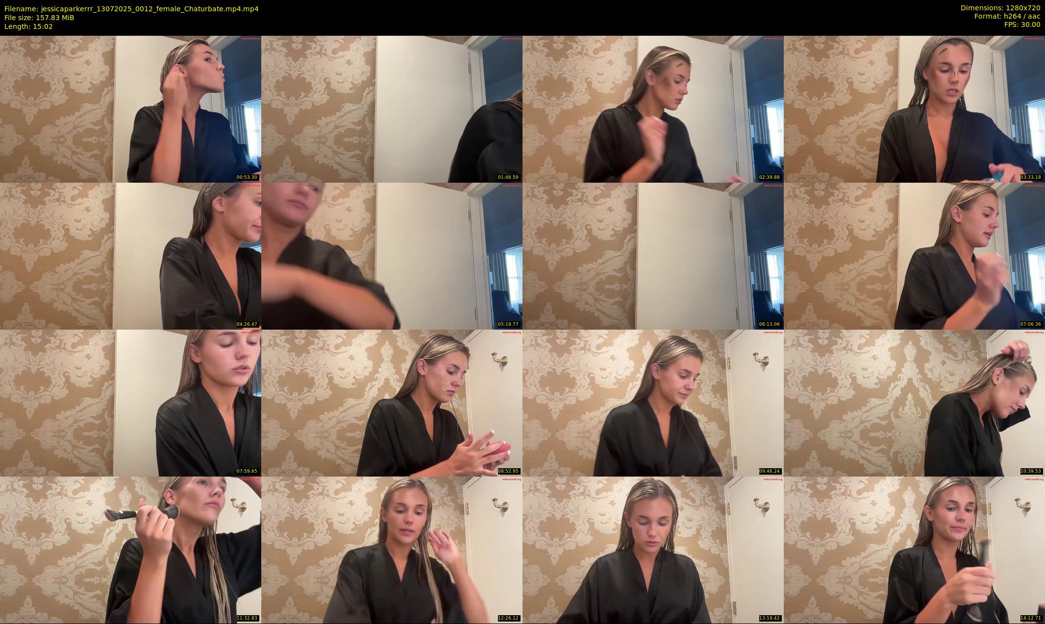 jessicaparkerrr — 16 minute Chaturbate female cam show recording, 720p, Jul 13, 2025
