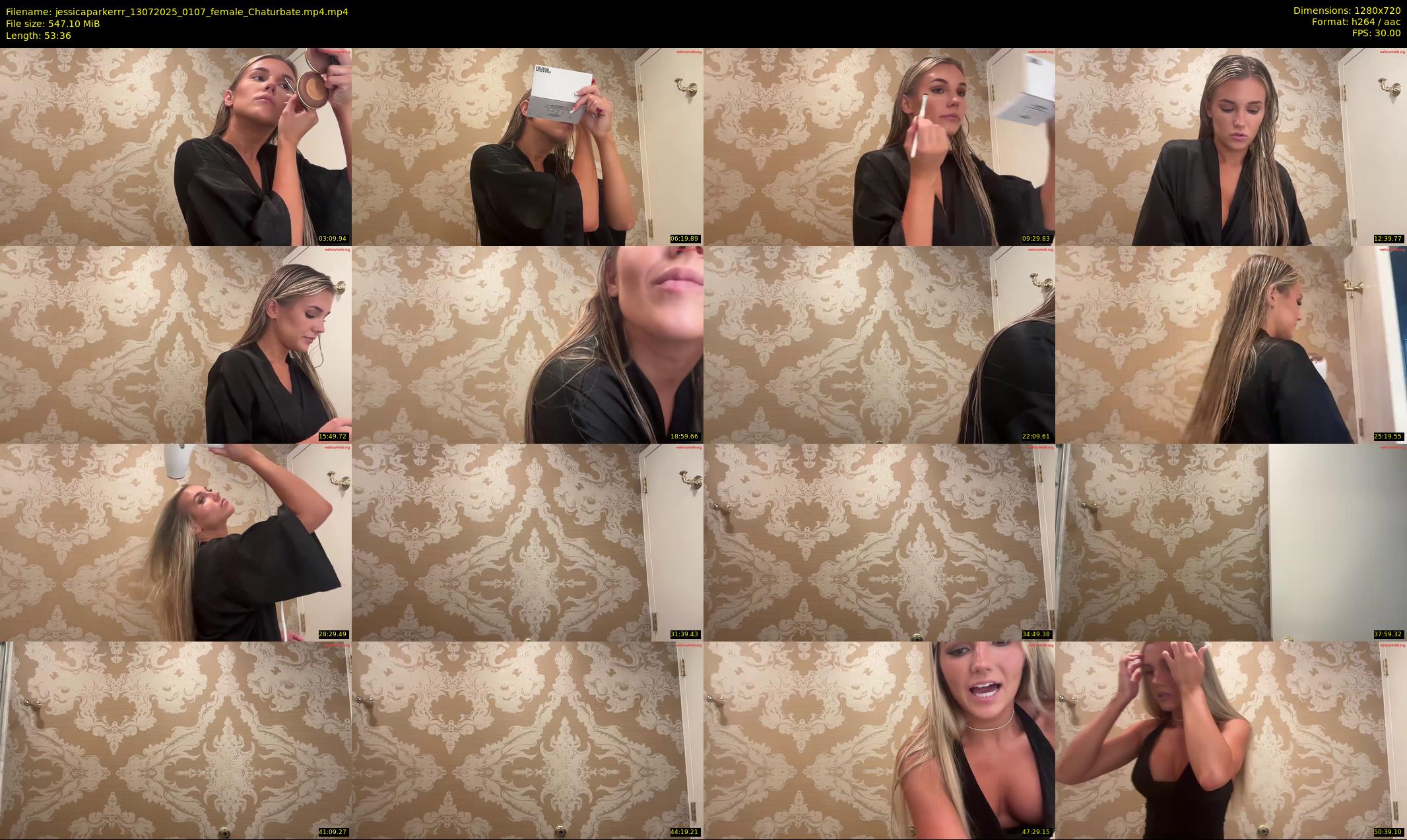 jessicaparkerrr — 54 minute Chaturbate female cam show recording, 720p, Jul 13, 2025