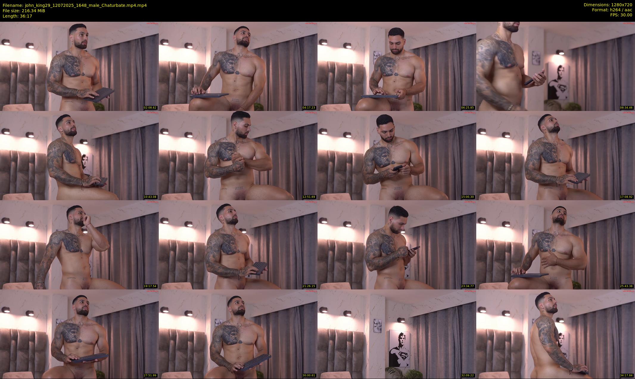 john_king29 — 37 minute Chaturbate male cam show recording, 720p, Jul 12, 2025