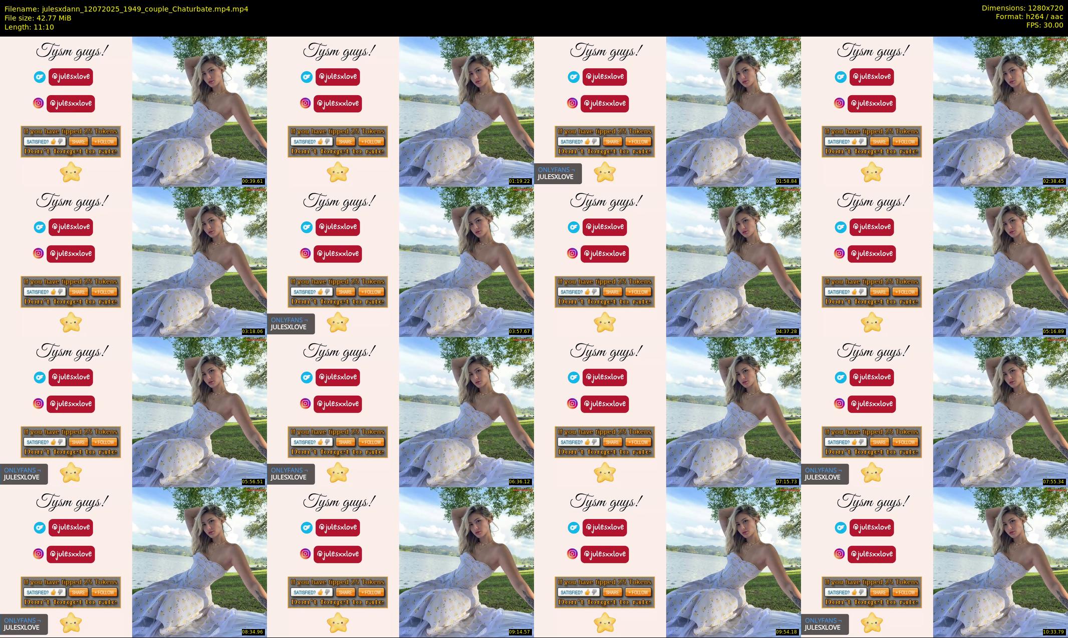 julesxdann — 12 minute Chaturbate couple cam show recording, 720p, Jul 12, 2025