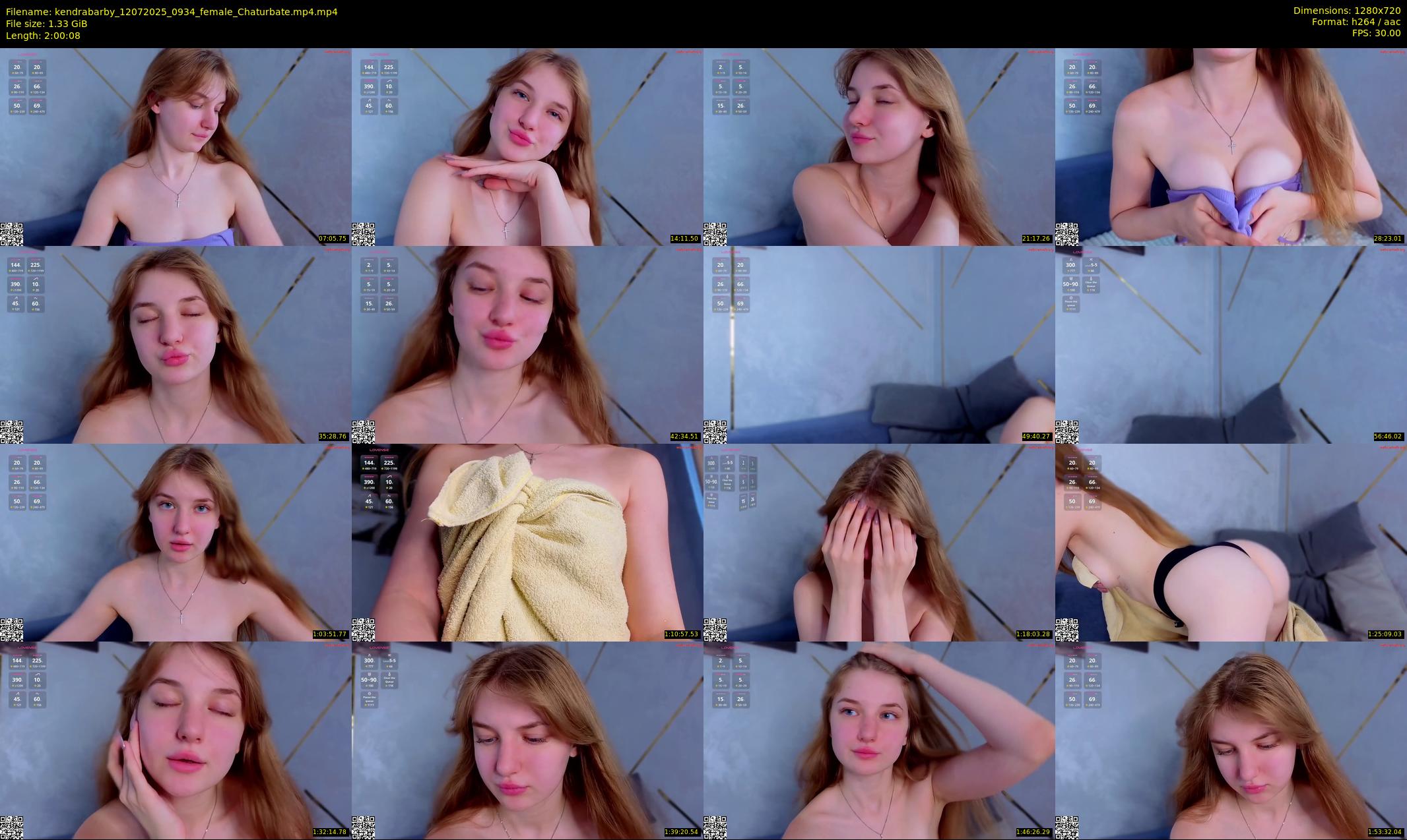 kendrabarby — 121 minute Chaturbate female cam show recording, 720p, Jul 12, 2025