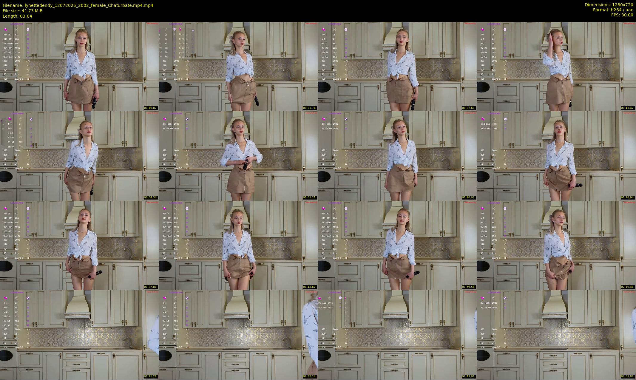lynettedendy — 4 minute Chaturbate female cam show recording, 720p, Jul 12, 2025