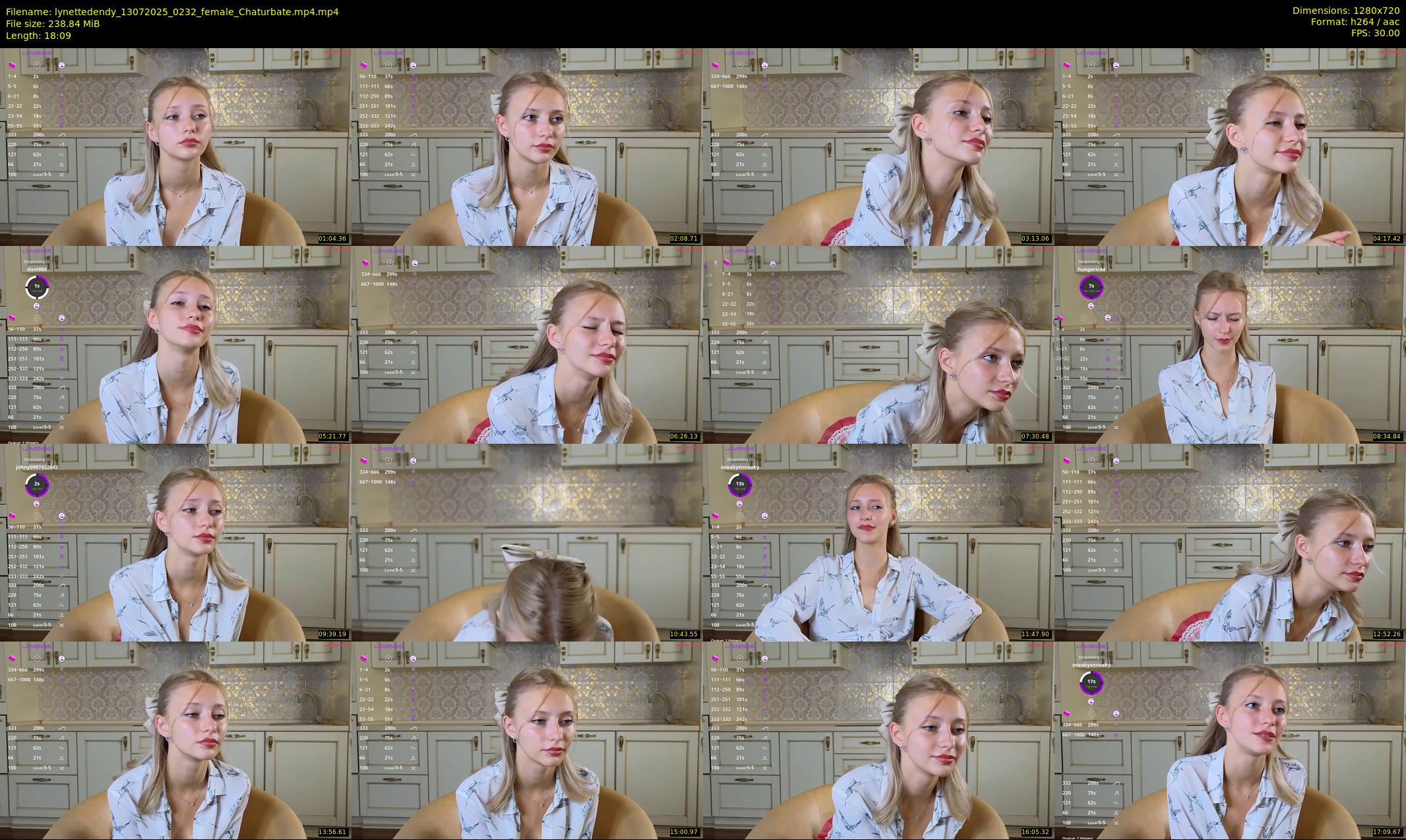 lynettedendy — 19 minute Chaturbate female cam show recording, 720p, Jul 13, 2025