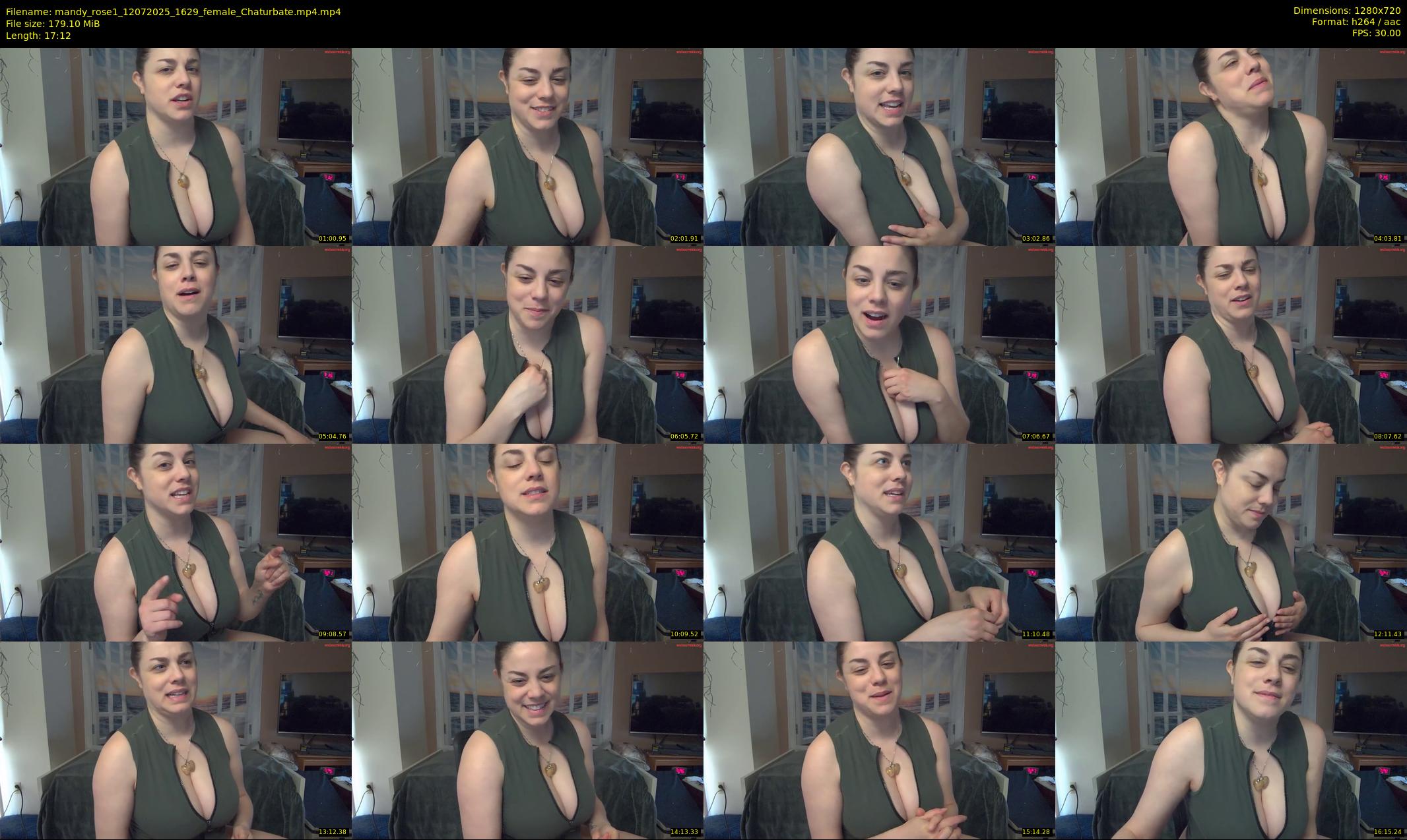 mandy_rose1 — 18 minute Chaturbate female cam show recording, 720p, Jul 12, 2025