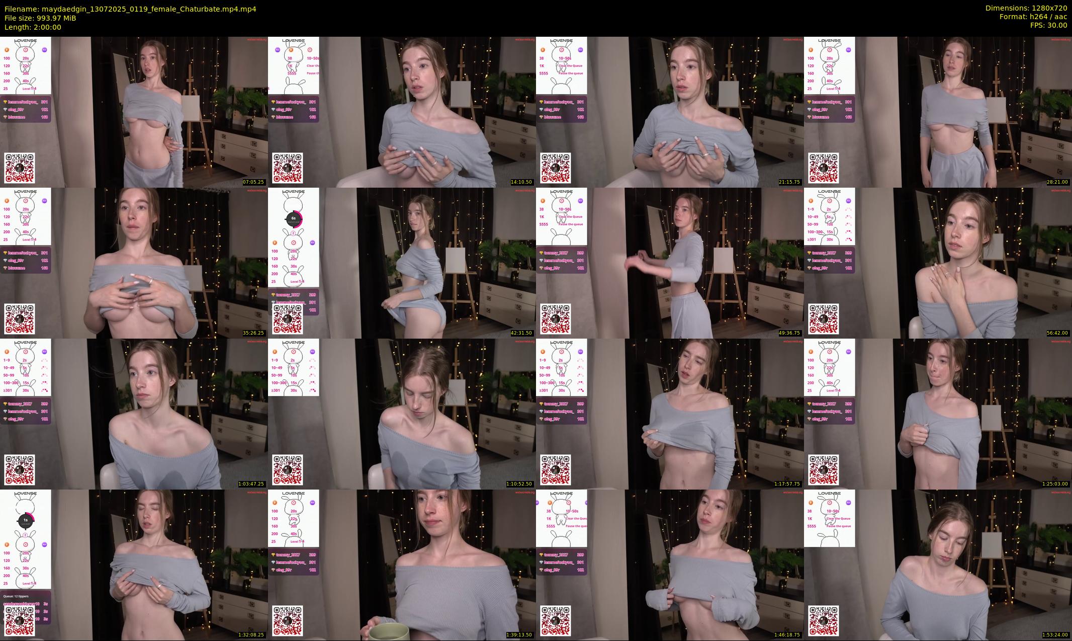 maydaedgin — 120 minute Chaturbate female cam show recording, 720p, Jul 13, 2025