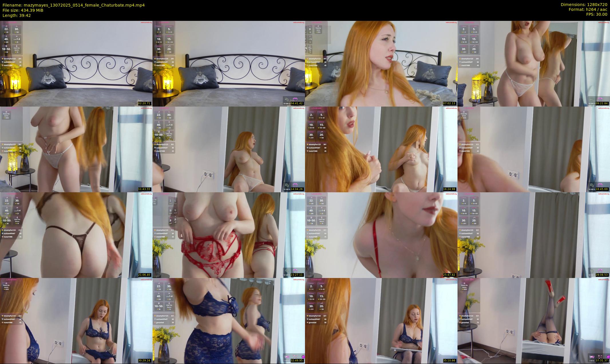 mazymayes — 40 minute Chaturbate female cam show recording, 720p, Jul 13, 2025