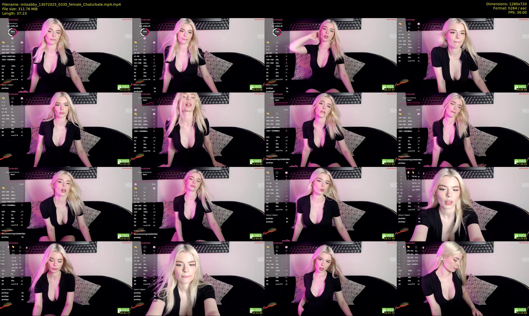 milaabby — 38 minute Chaturbate female cam show recording, 720p, Jul 13, 2025