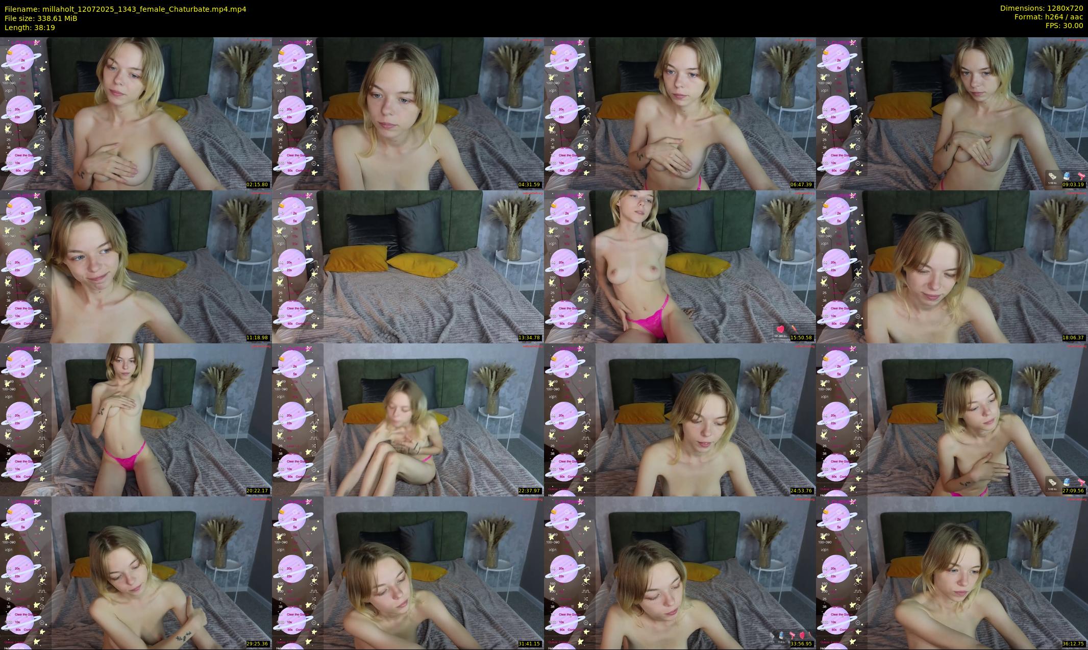 millaholt — 39 minute Chaturbate female cam show recording, 720p, Jul 12, 2025