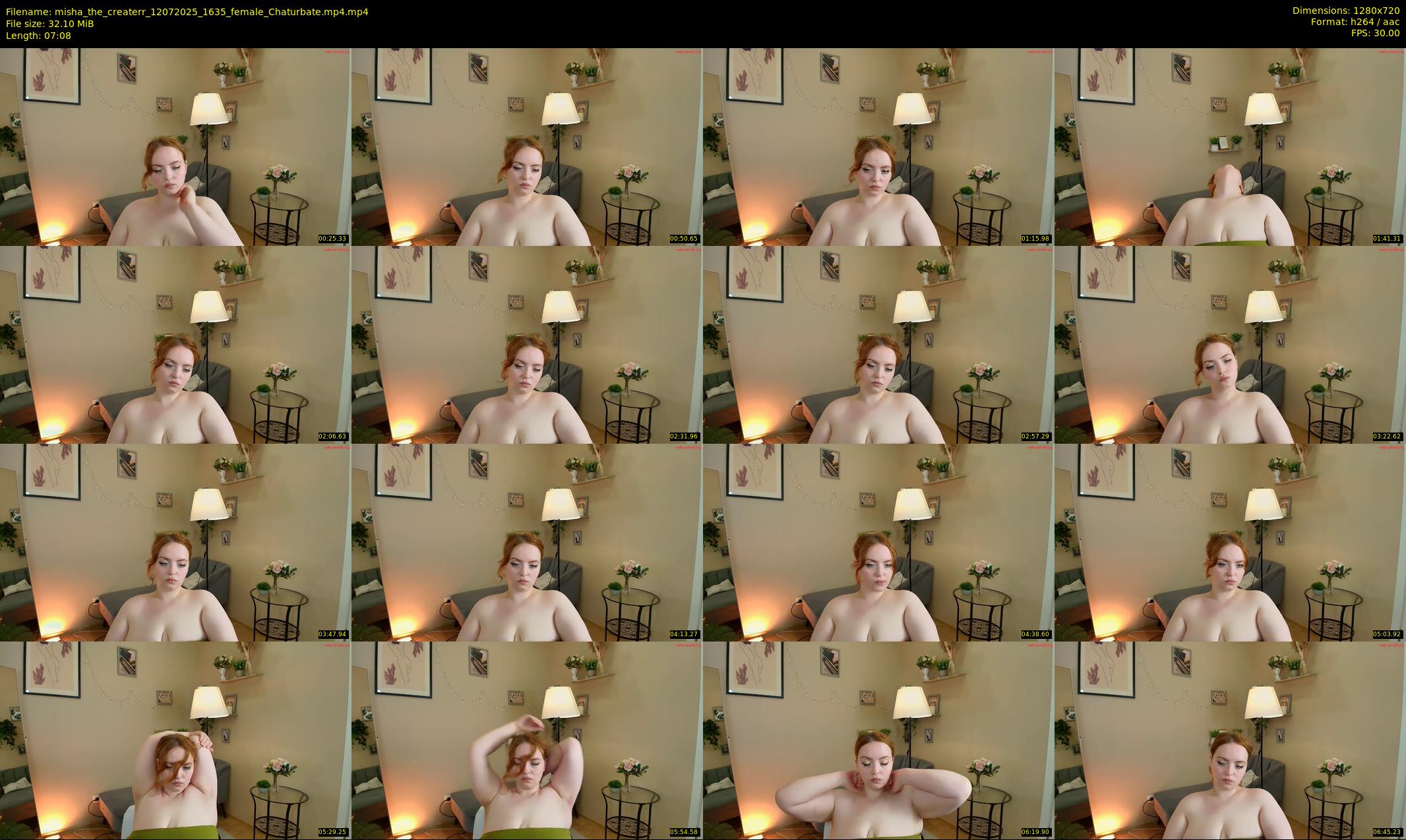 misha_the_createrr — 8 minute Chaturbate female cam show recording, 720p, Jul 12, 2025