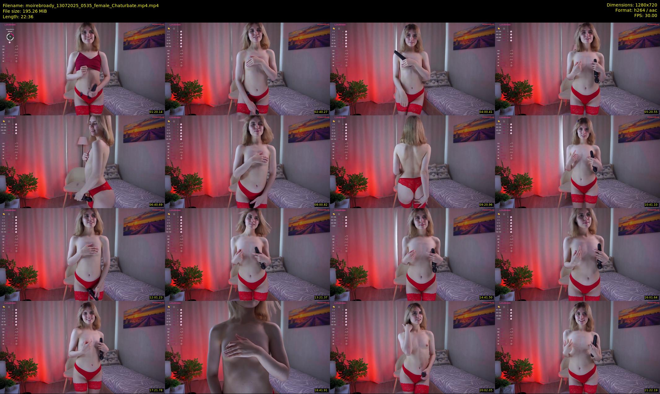 moirebroady — 23 minute Chaturbate female cam show recording, 720p, Jul 13, 2025