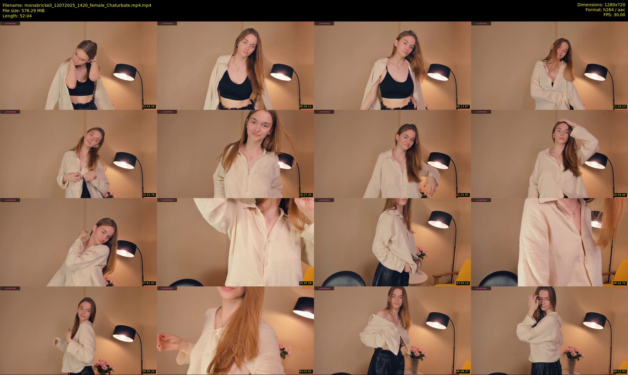 monabrickell — 53 minute Chaturbate female cam show recording, 720p, Jul 12, 2025